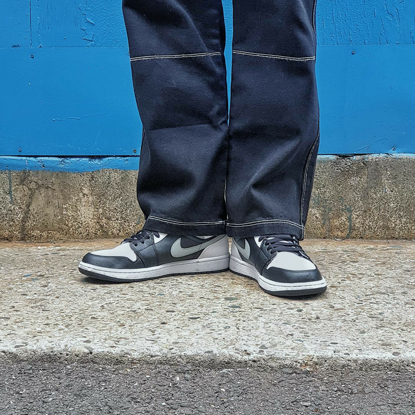Jordan 1 Mid White Shadow 착용 스타일 - 4