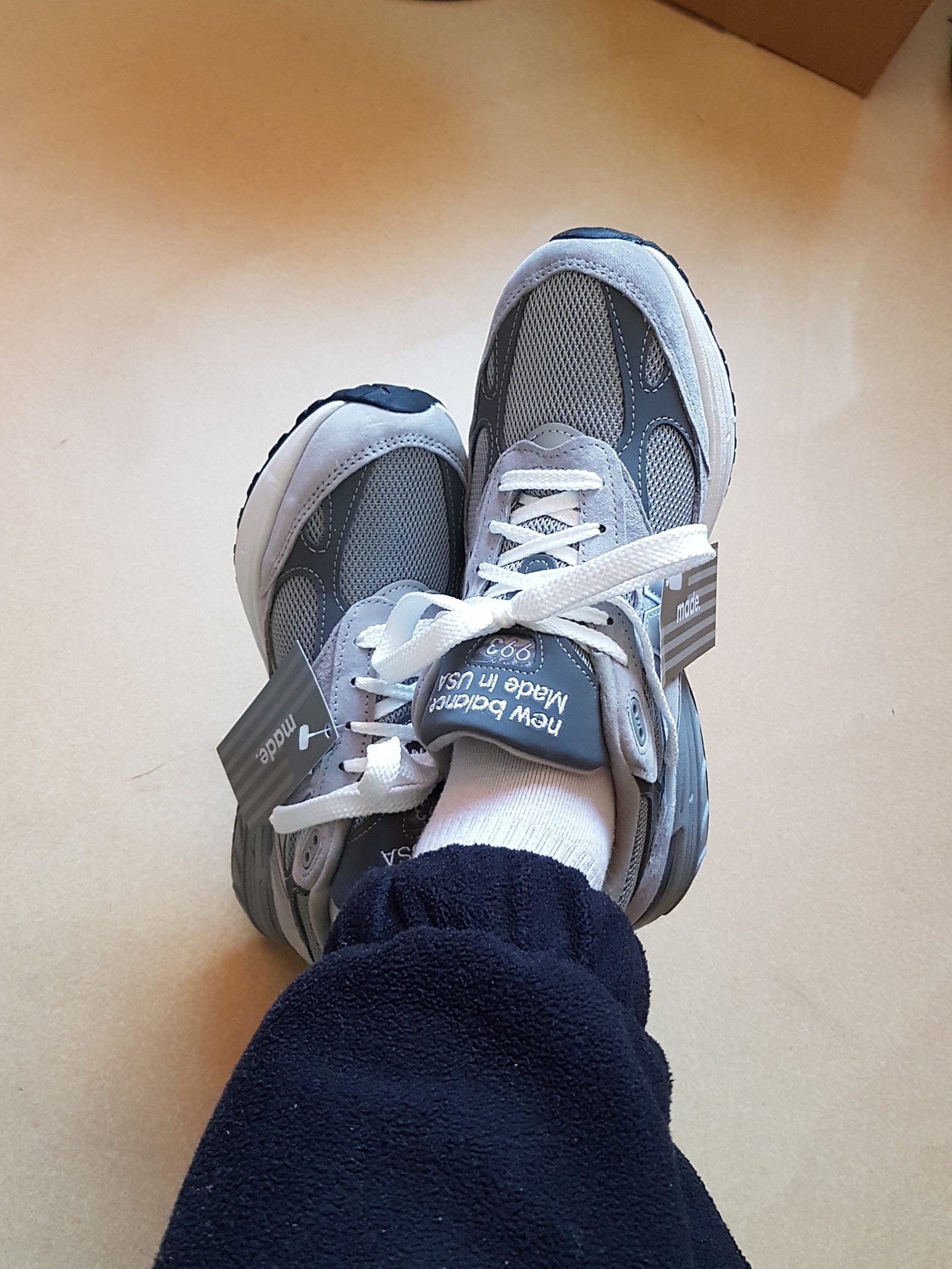 New Balance 993 Made in USA Grey - D Standard 착용 스타일