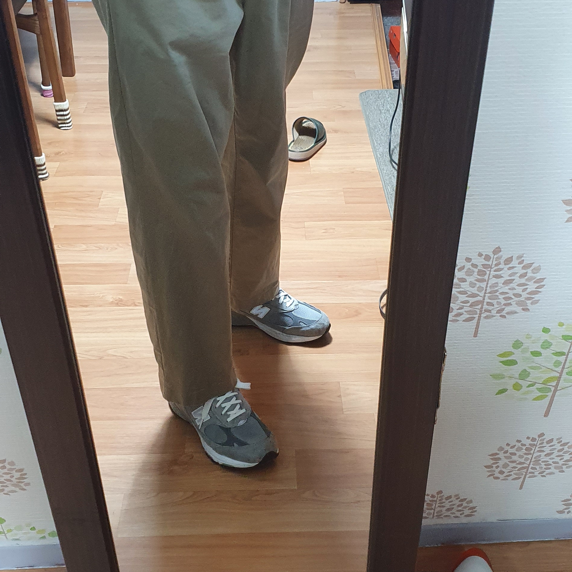 New Balance 993 Made in USA Grey - D Standard 착용 스타일