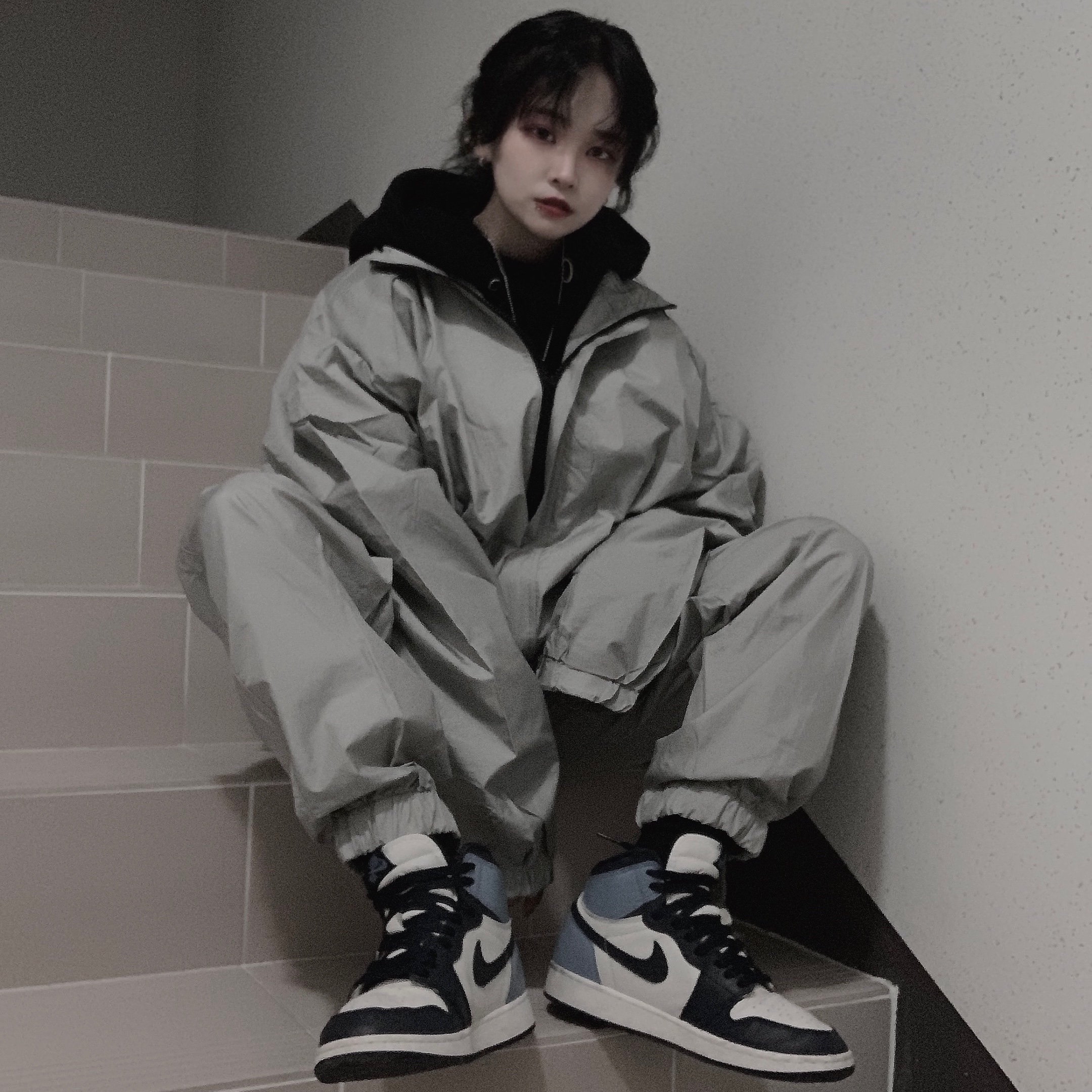 (GS) Jordan 1 Retro High Obsidian UNC 착용 스타일