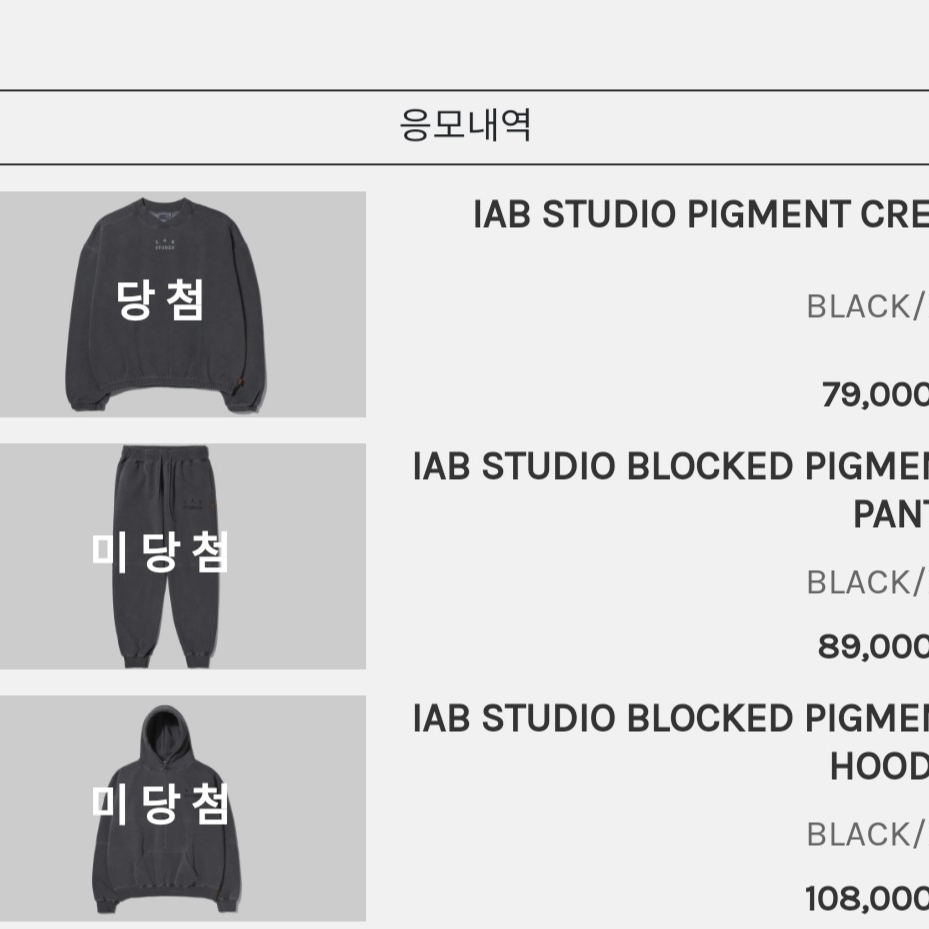 IAB Studio Pigment Crewneck Black 착용 스타일