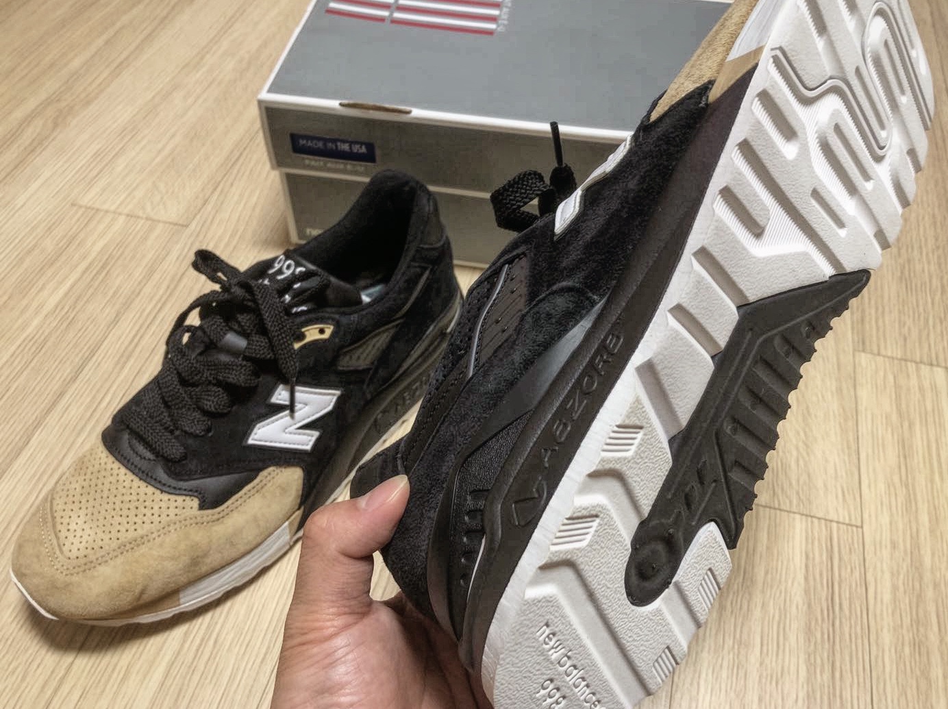 New Balance x Premier 998 Made in USA PRMR 착용 스타일 - 3
