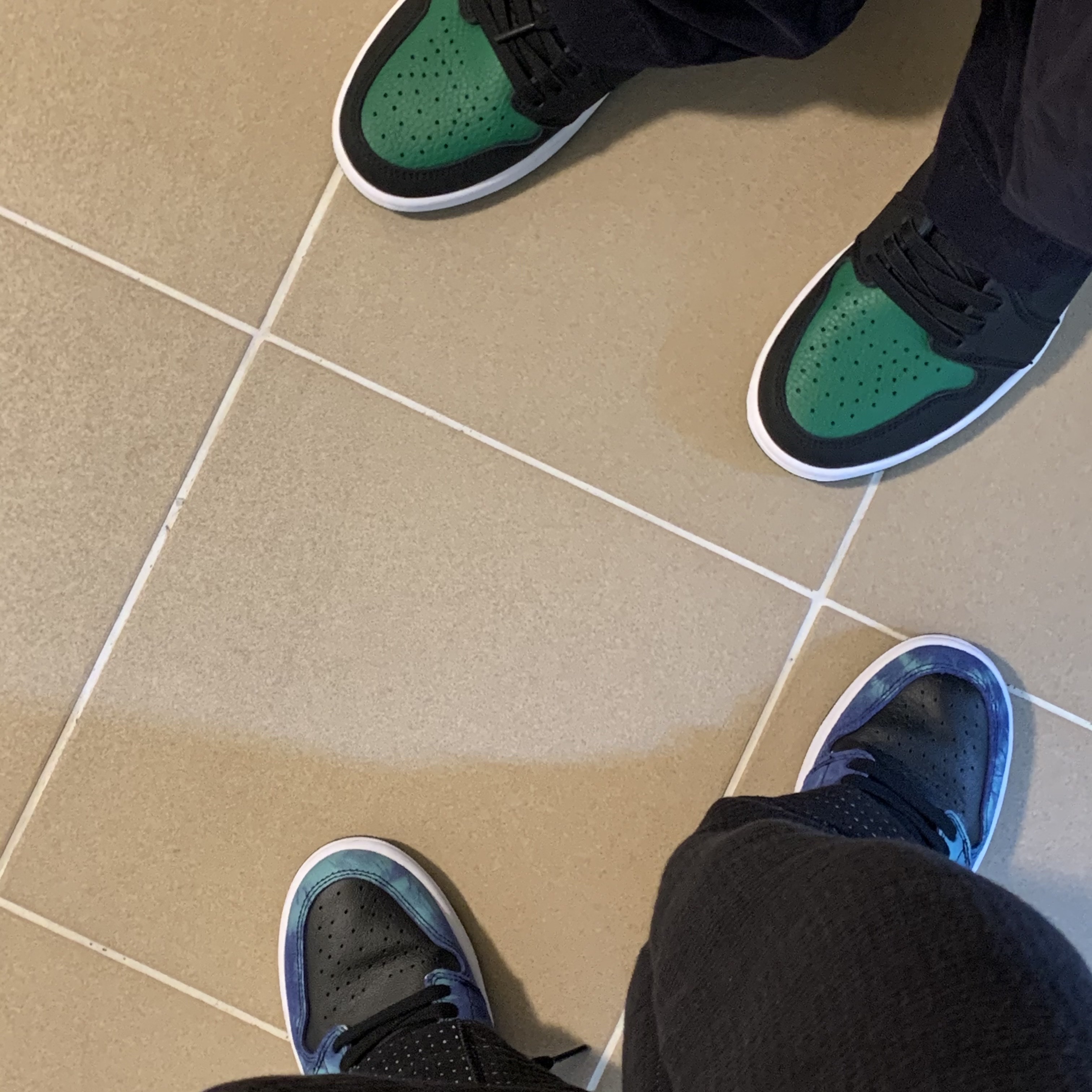 Jordan 1 Retro High OG Pine Green Black 착용 스타일 - 2