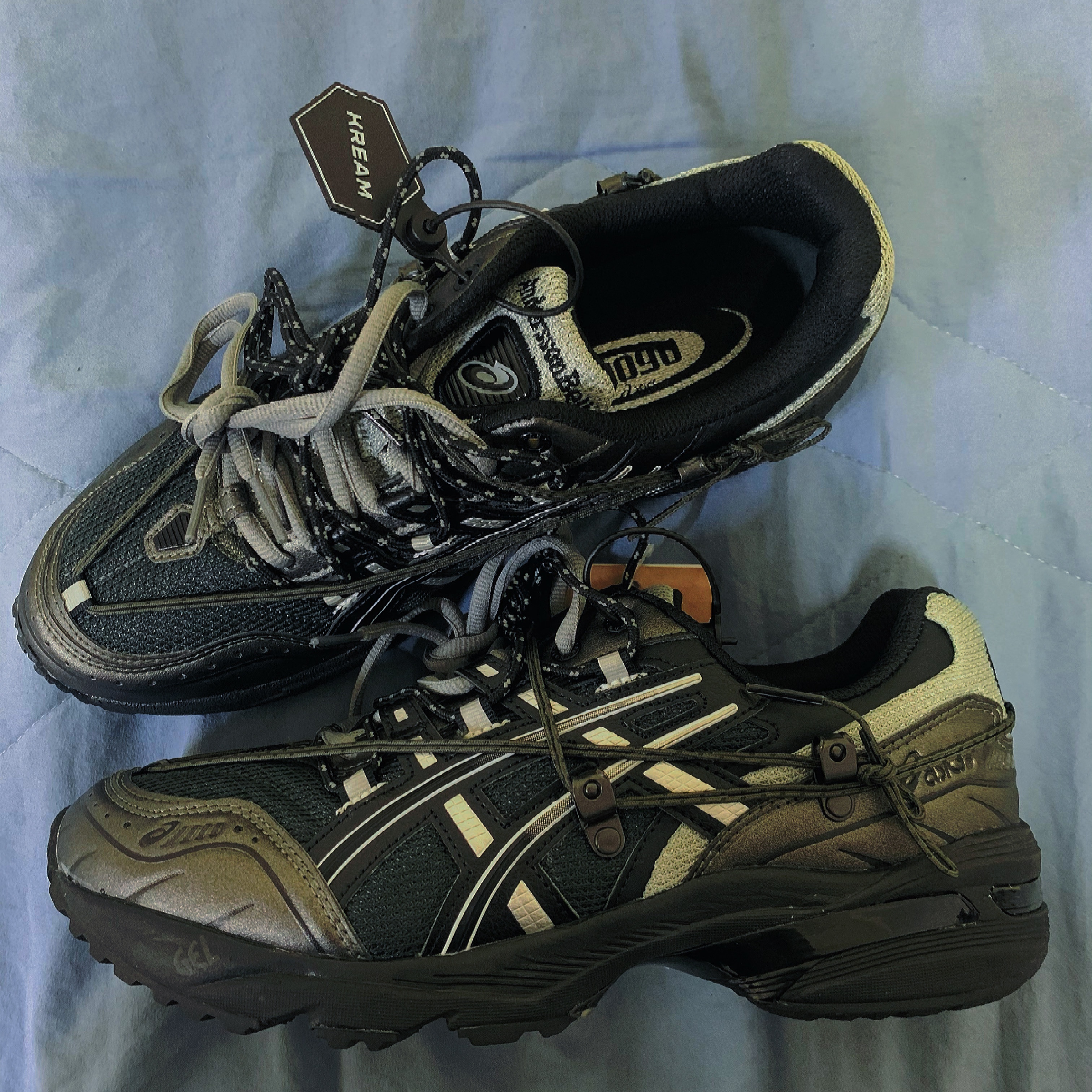 Asics x Andersson Bell Gel-1090 Black Silver 착용 스타일 - 1