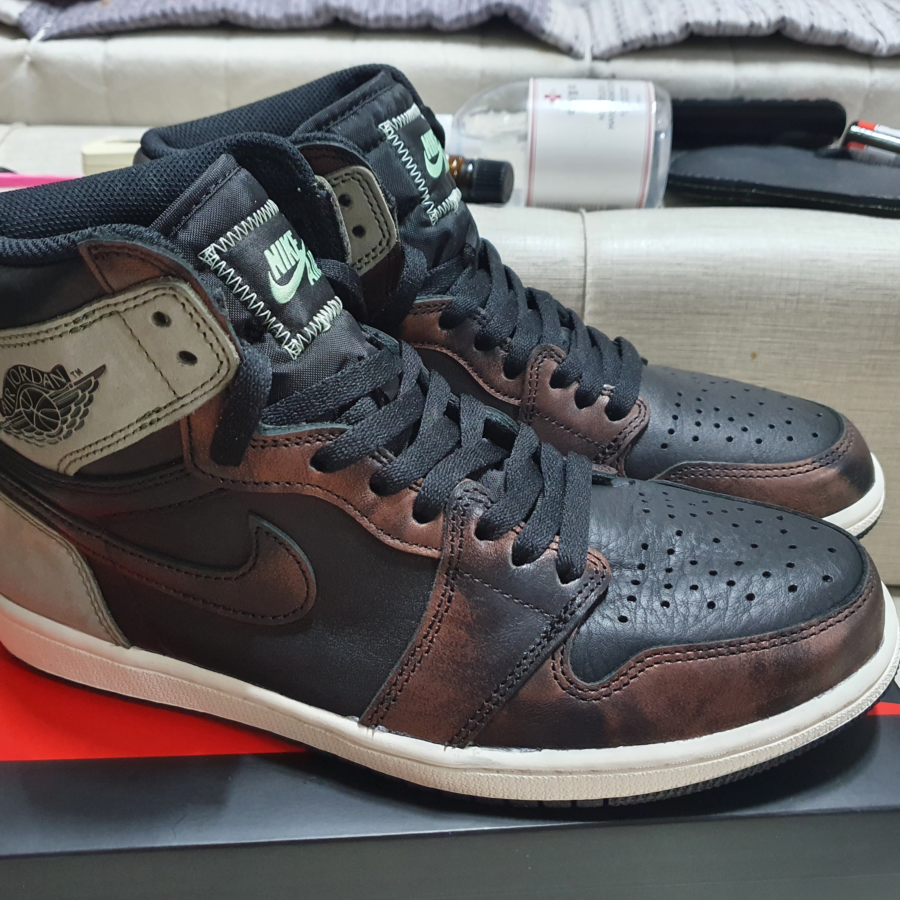 Jordan 1 Retro High OG Rust Shadow 착용 스타일 - 1