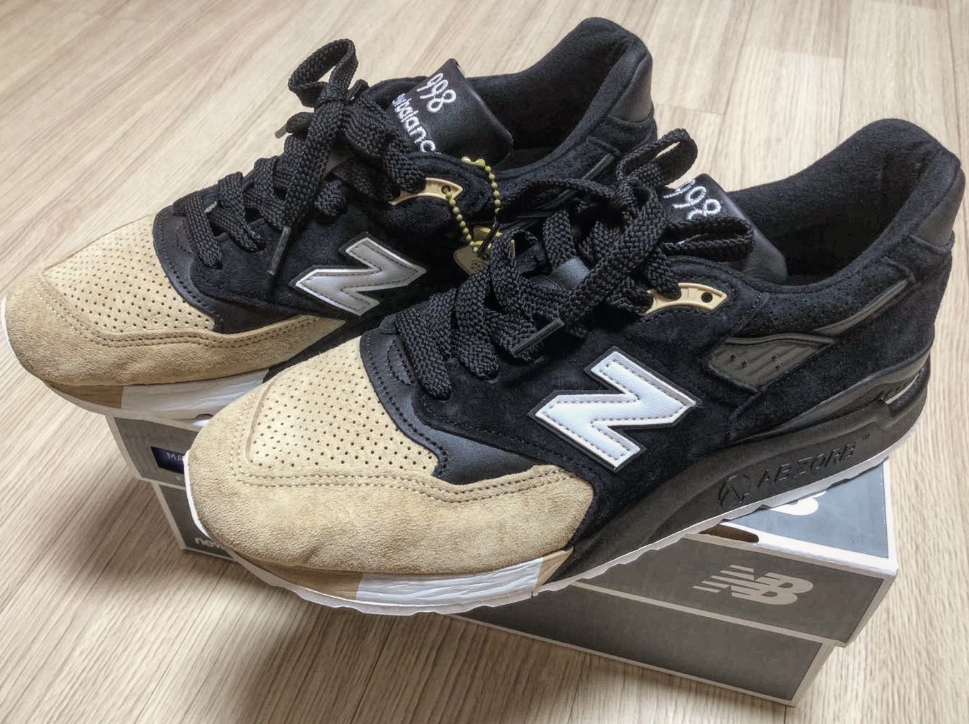 New Balance x Premier 998 Made in USA PRMR 착용 스타일 - 4