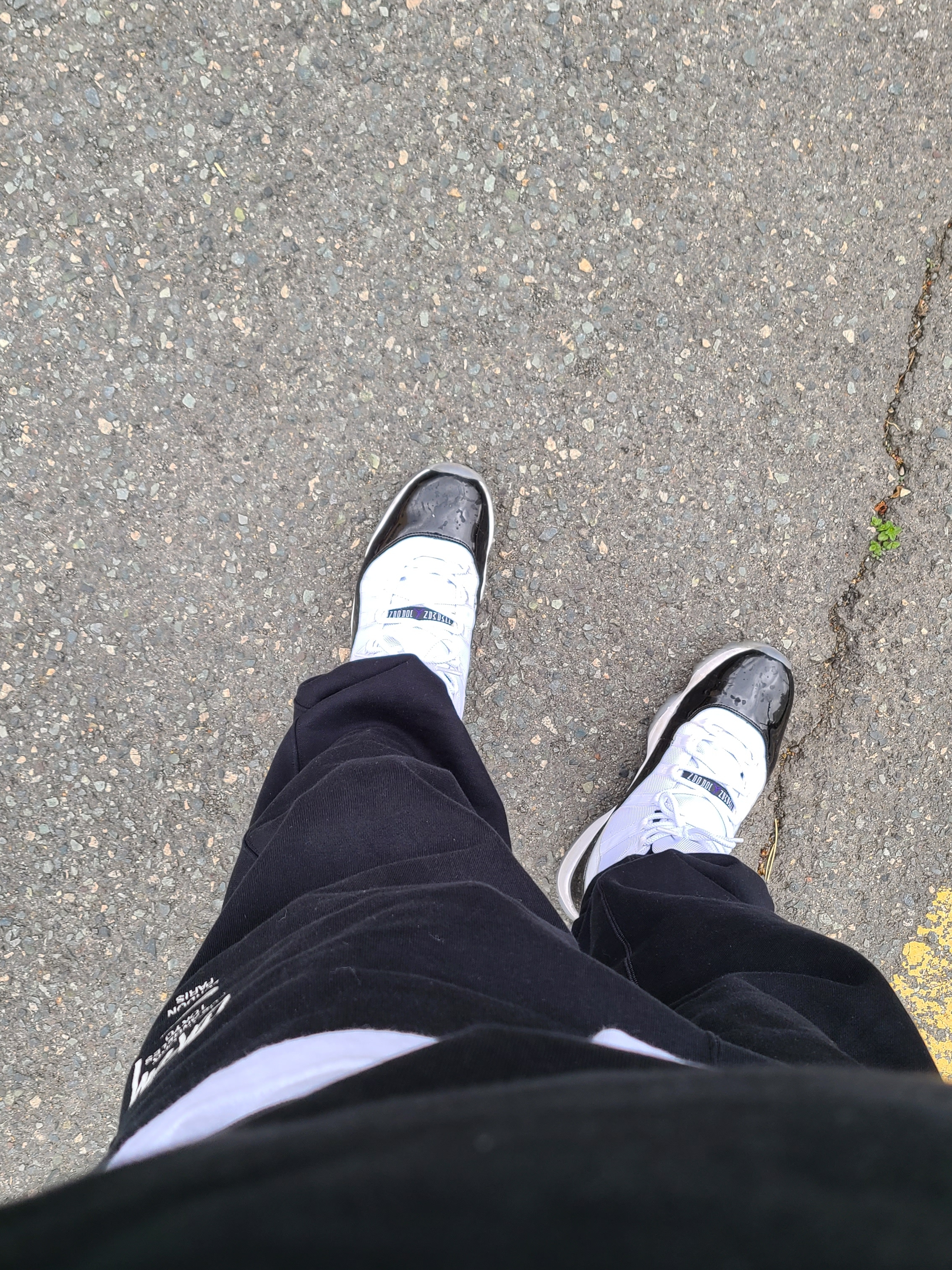 Nike x Stussy NRG ZR Fleece Crewneck Black - US/EU, Nike x Stussy NRG ZR Fleece Pants Black - US/EU 착용 스타일 - 2