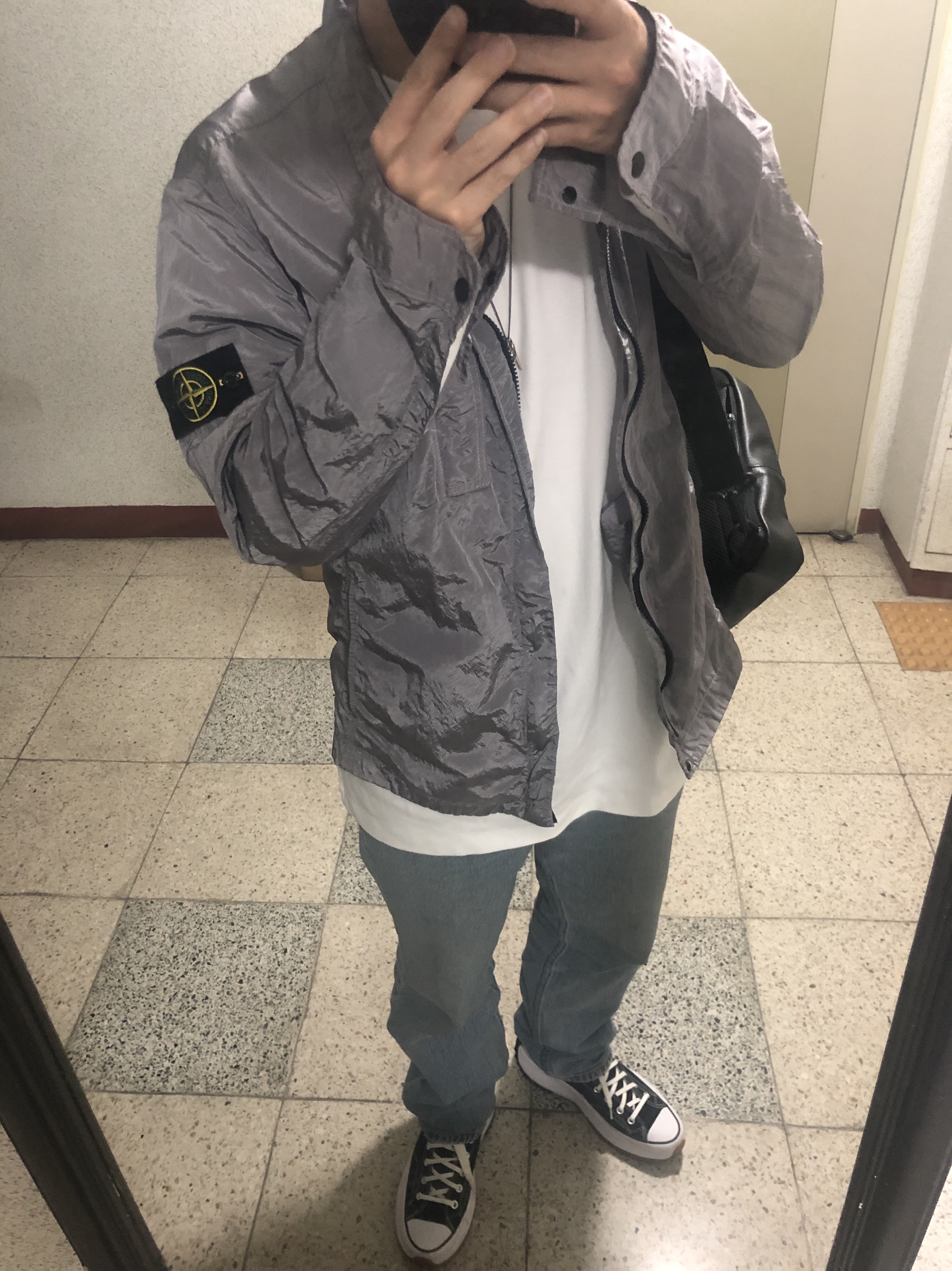 Converse Run Star Hike Hi Black White Gum 착용 스타일