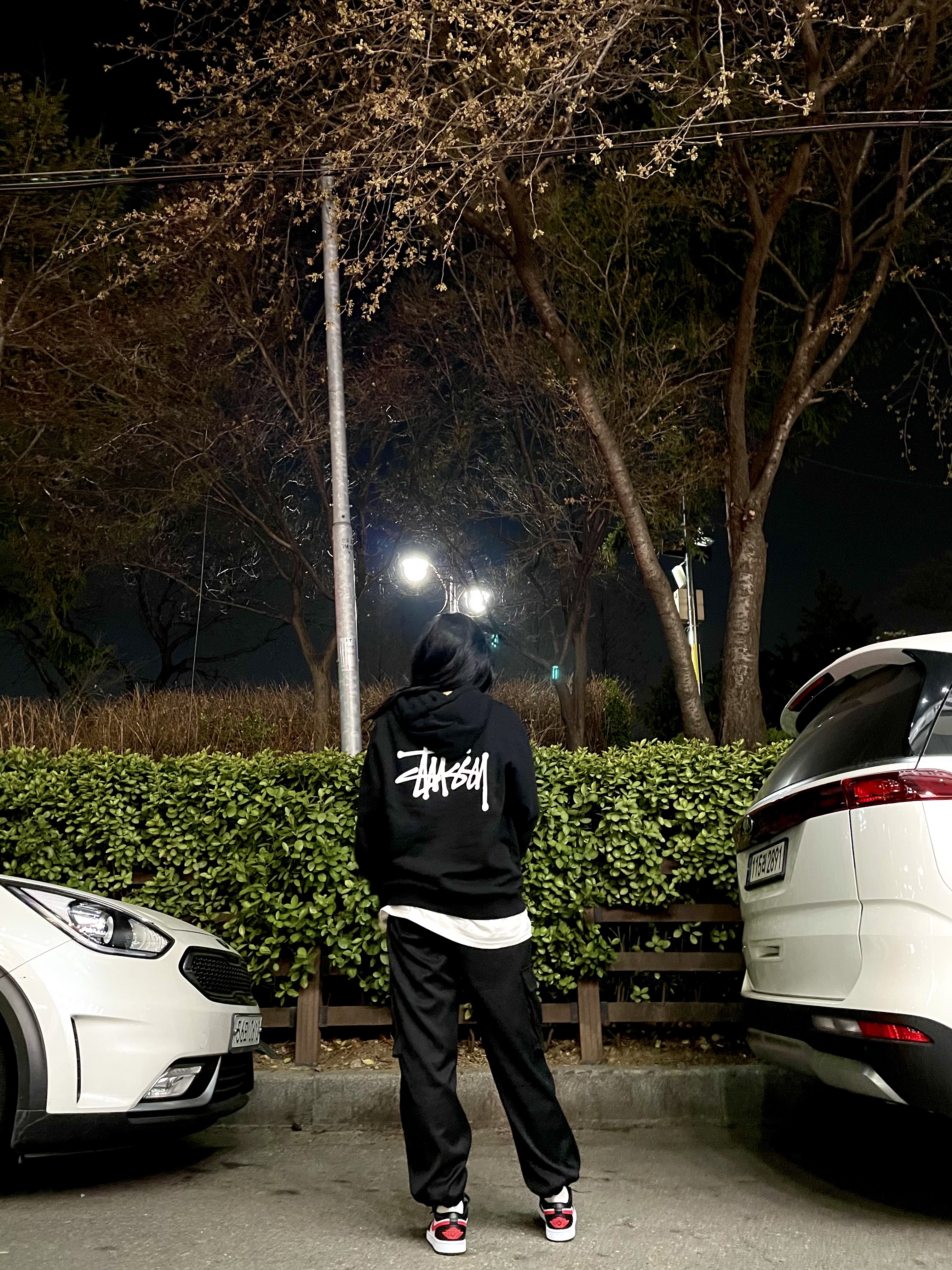(W) Jordan 1 Low Black Siren Red, Jordan 1 Low Black Toe 착용 스타일 - 1