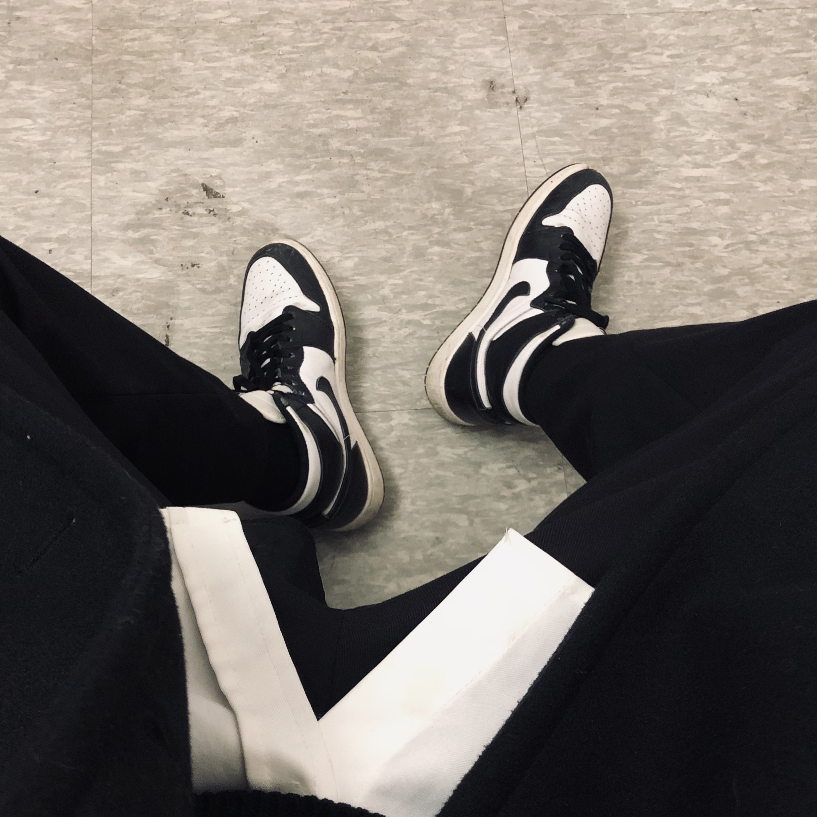 Jordan 1 Retro High OG Black White 2014 착용 스타일