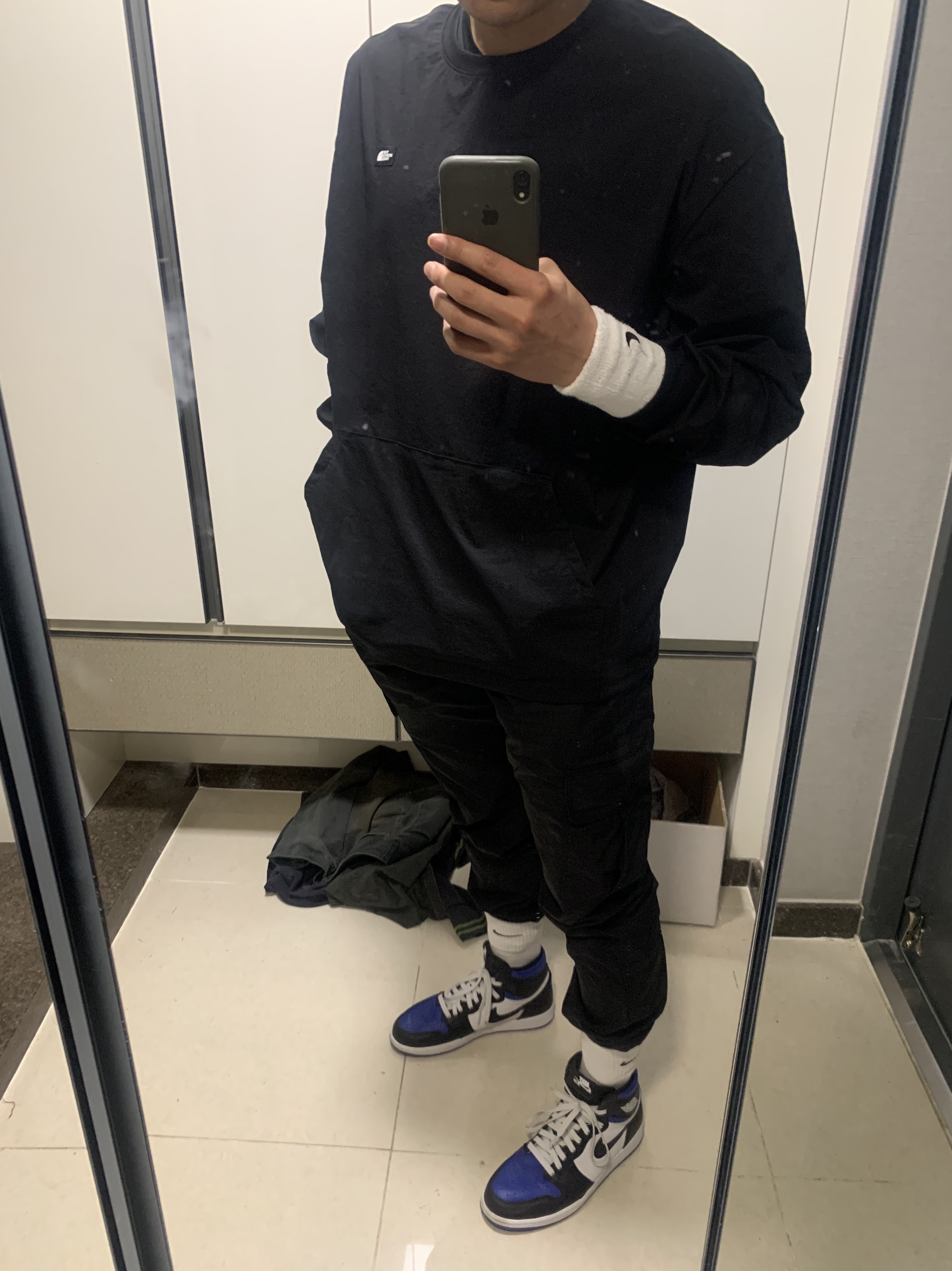 Jordan 1 Retro High OG Royal Toe 착용 스타일