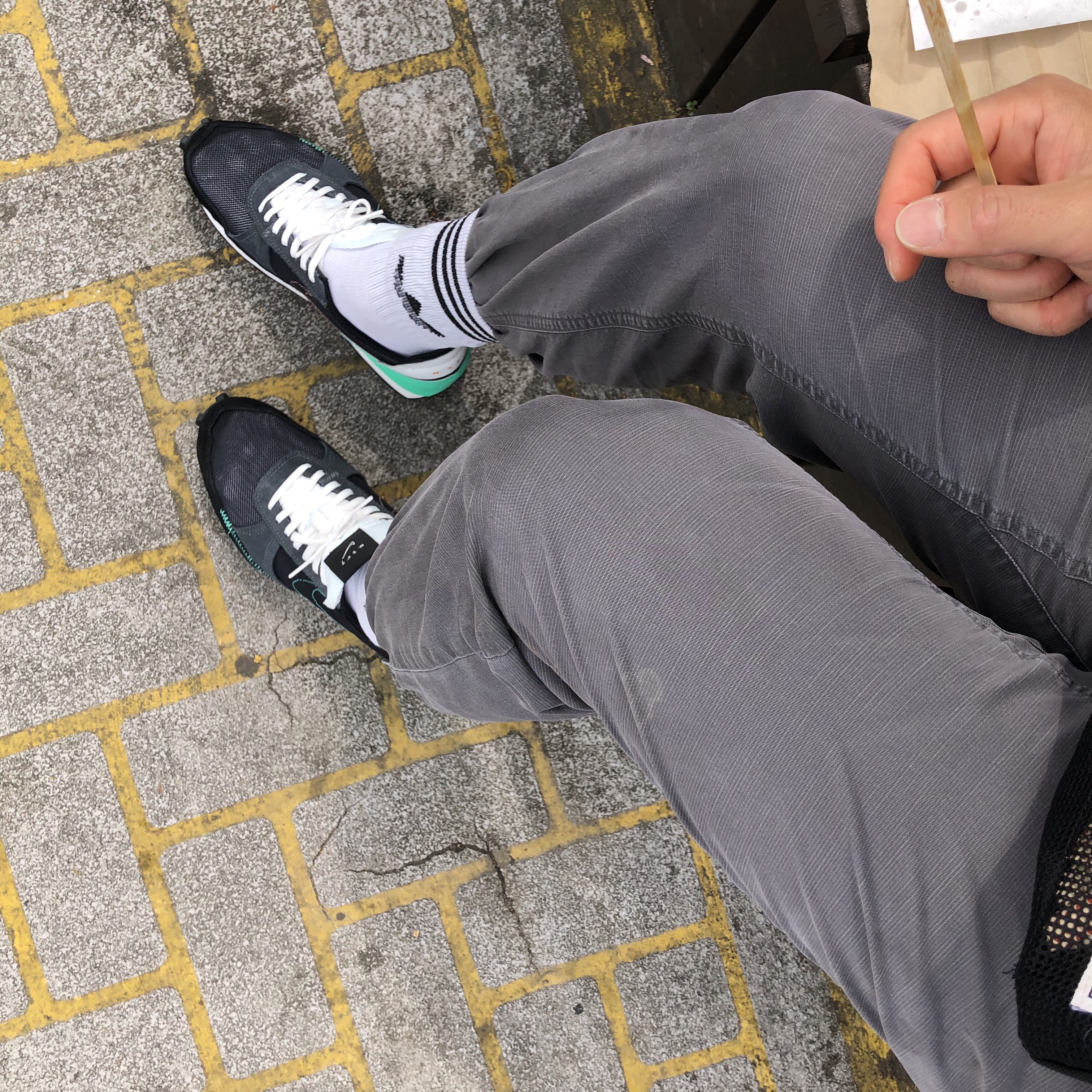 Nike Daybreak Type N.354 Black 착용 스타일 - 2