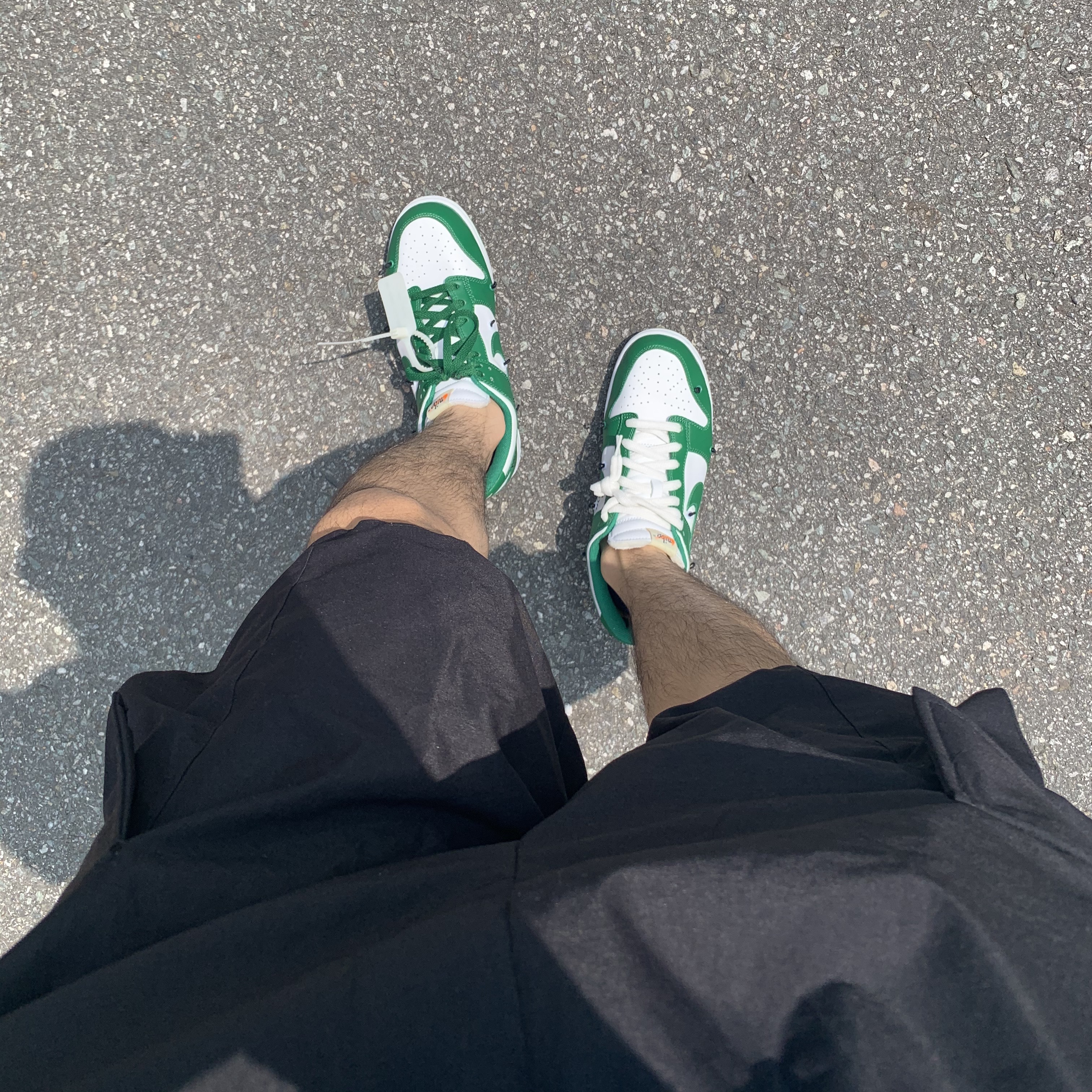 Nike x Off-White Dunk Low Pine Green 착용 스타일