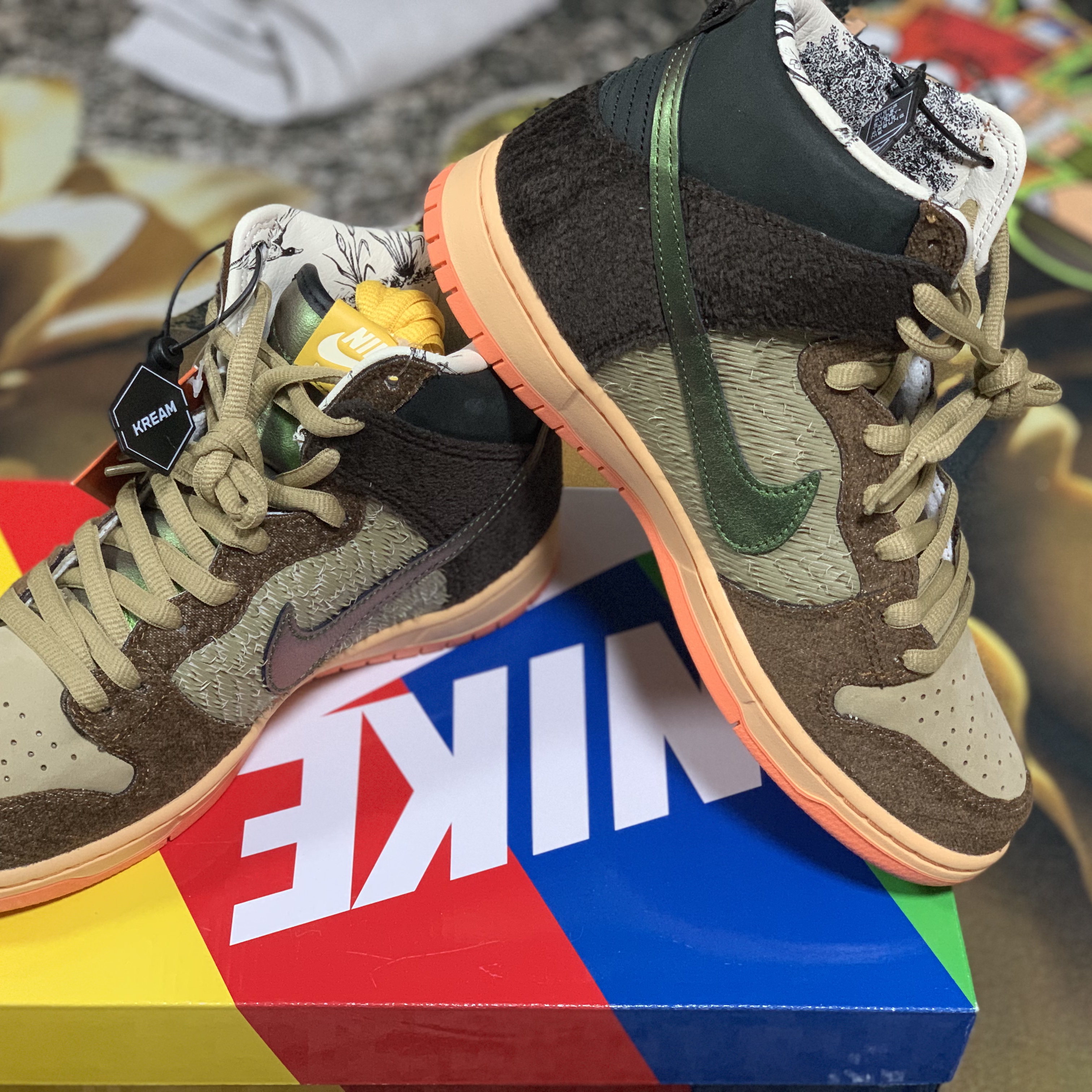 Nike x Concepts SB Dunk High Pro Mallard 착용 스타일 - 1