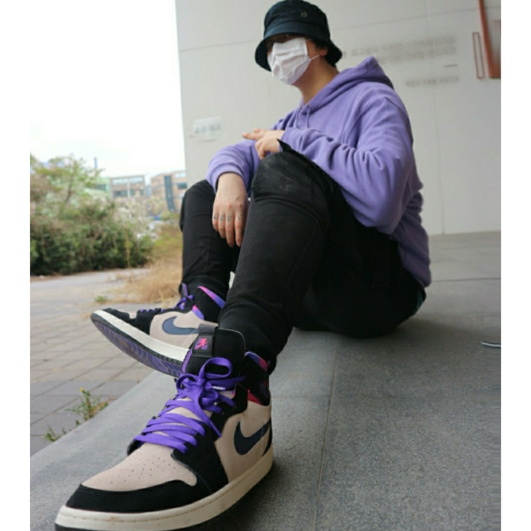 Jordan 1 x Paris Saint-Germain Zoom Air CMFT 착용 스타일