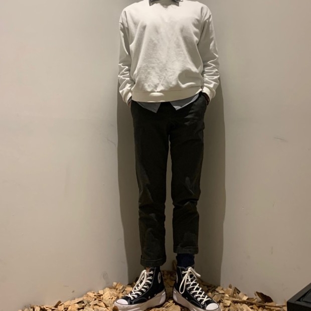 Converse Run Star Hike Hi Black White Gum 착용 스타일