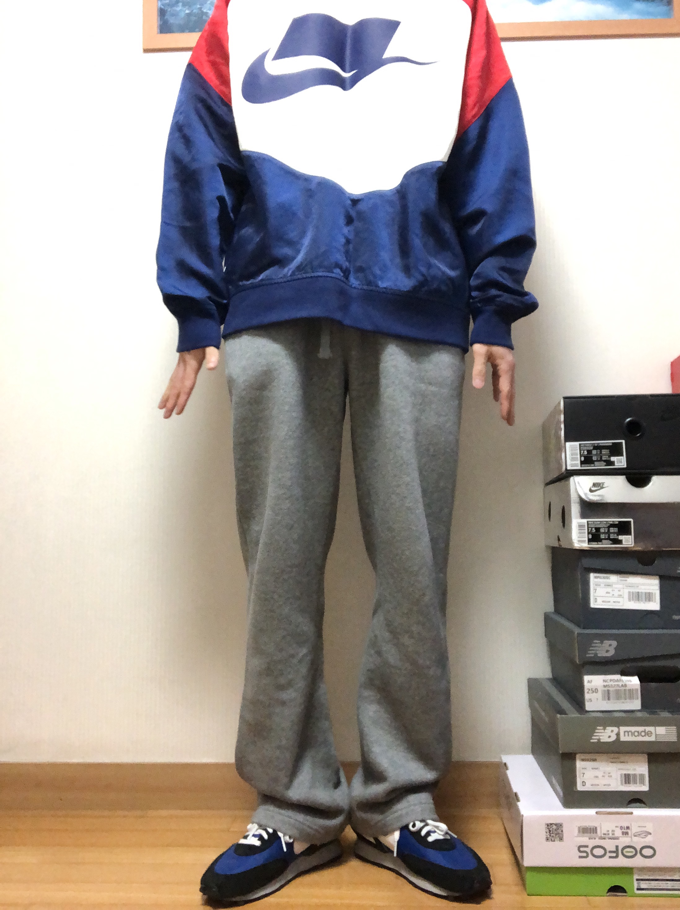 Nike x Undercover Daybreak Blue Jay 착용 스타일