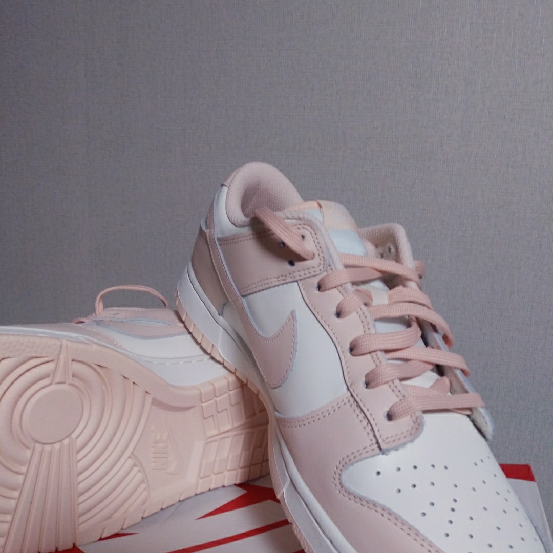 (W) Nike Dunk Low Orange Pearl 착용 스타일 - 3