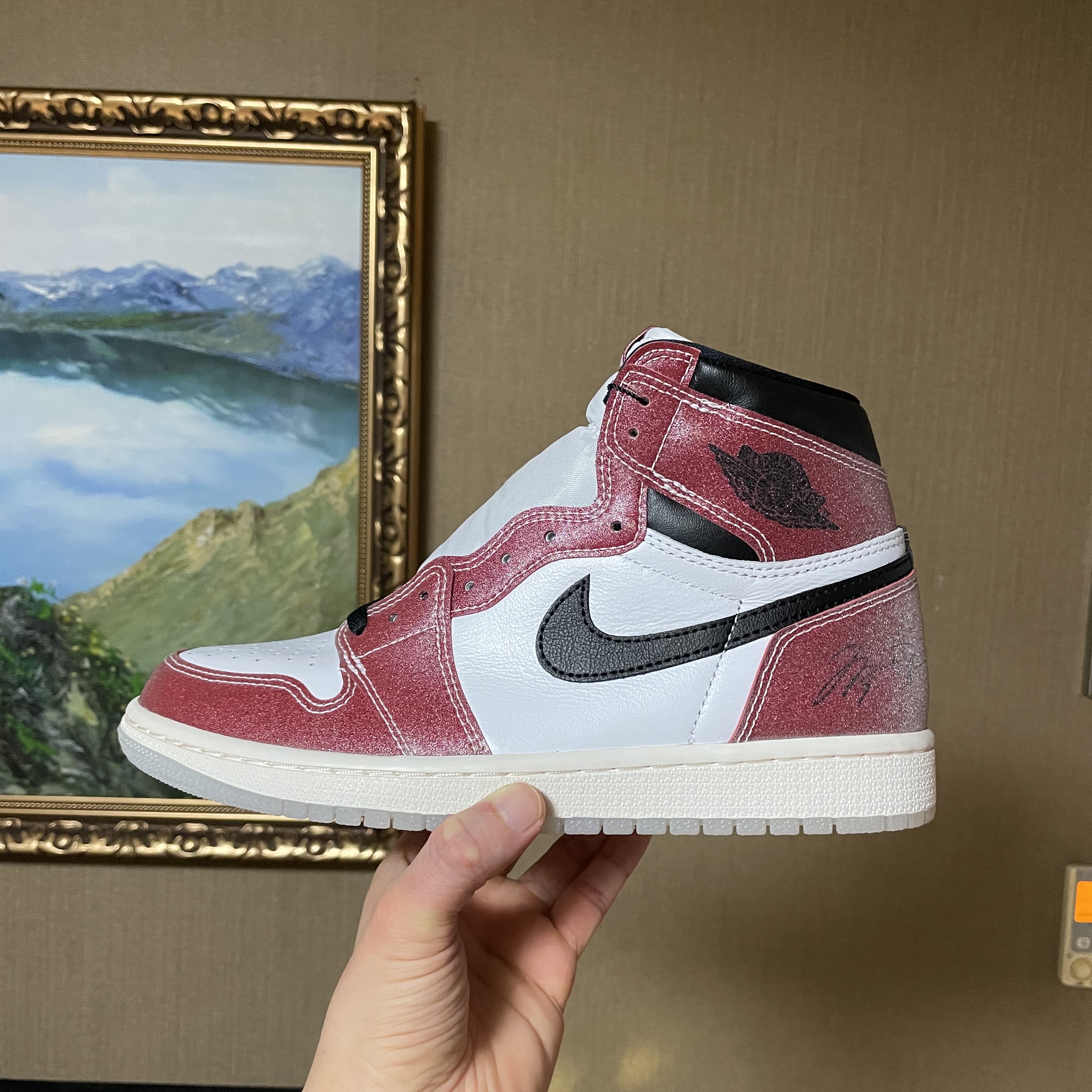 Jordan 1 x Trophy Room Retro High OG SP Chicago 착용 스타일 - 1