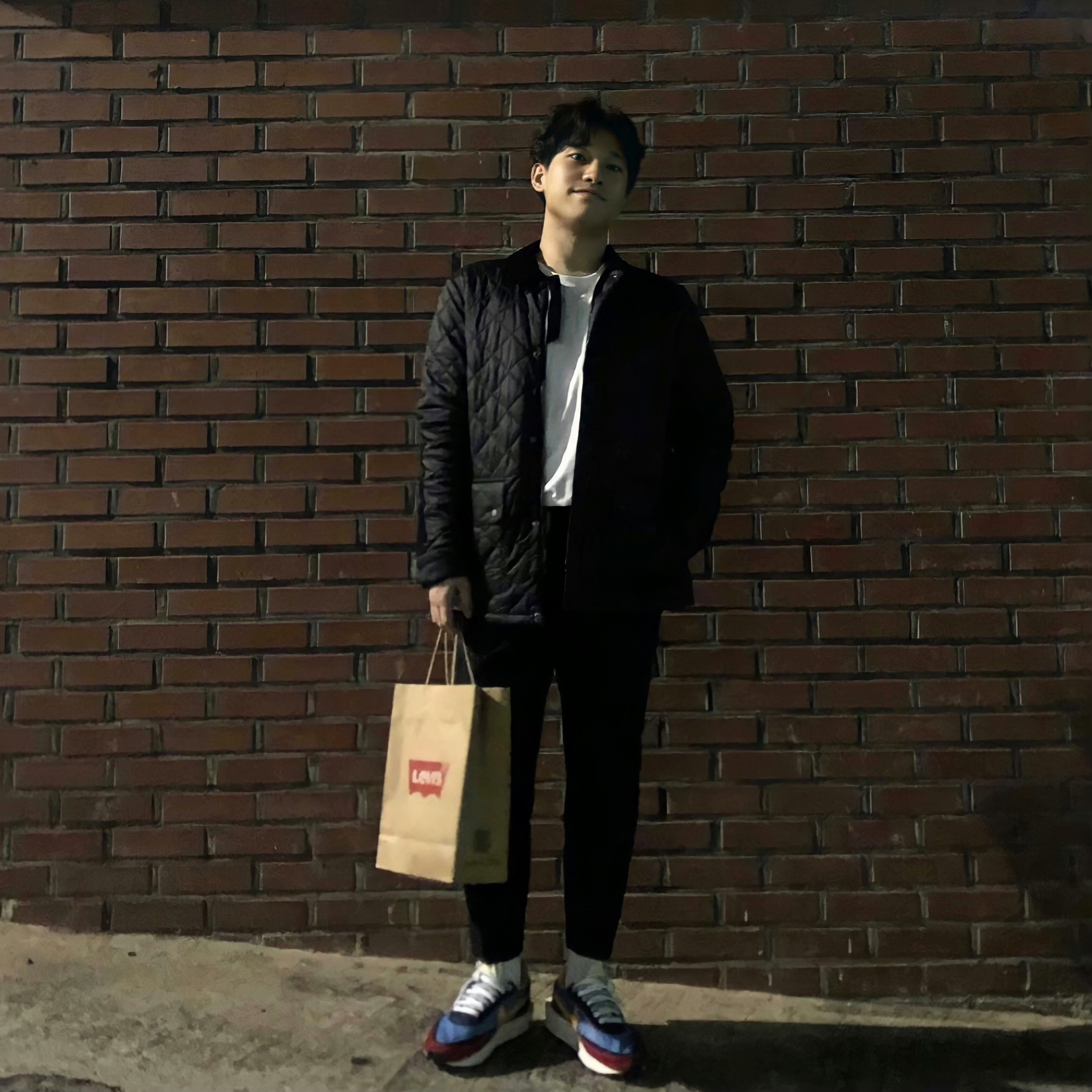 Nike x Sacai LDWaffle Blue Multi 착용 스타일