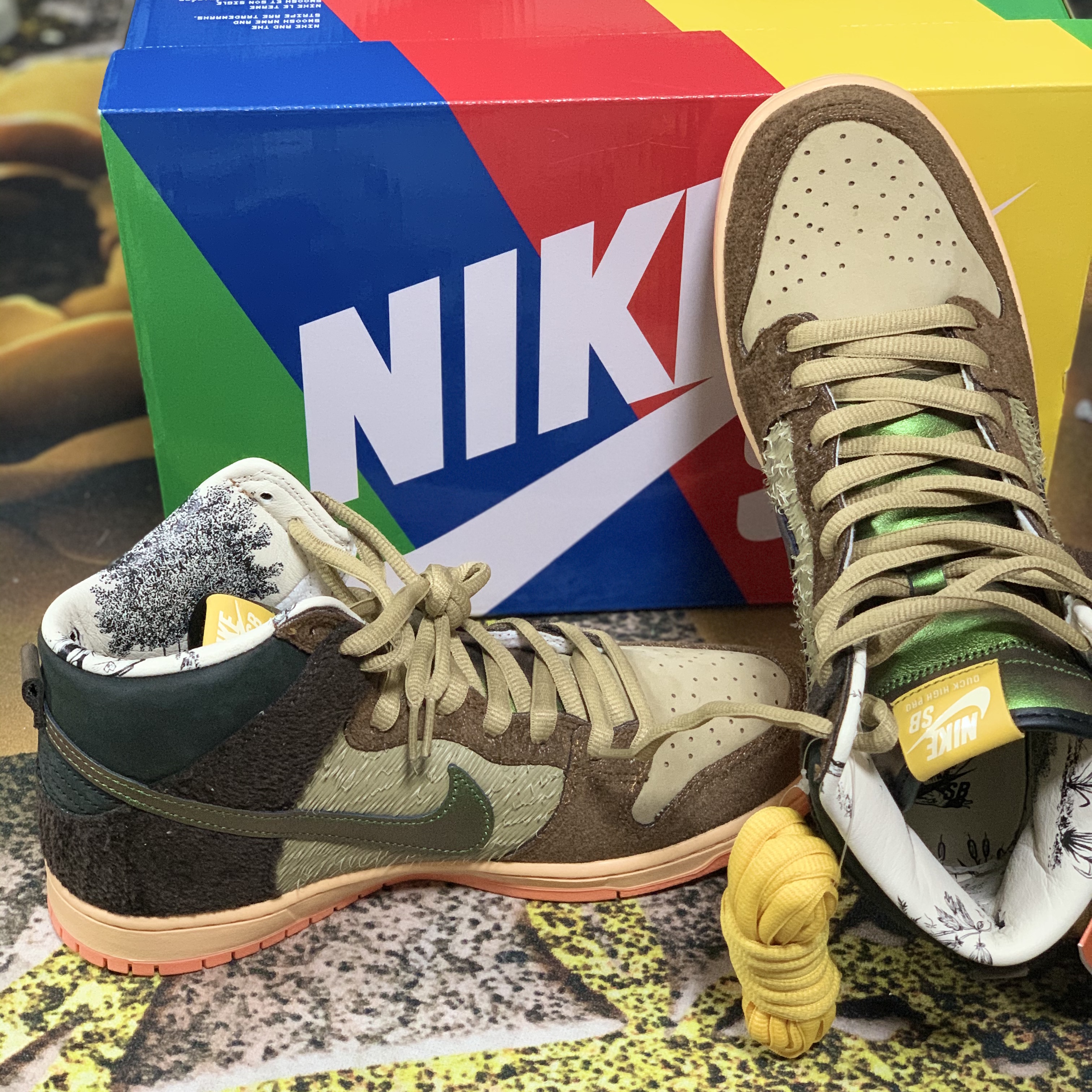 Nike x Concepts SB Dunk High Pro Mallard 착용 스타일 - 2