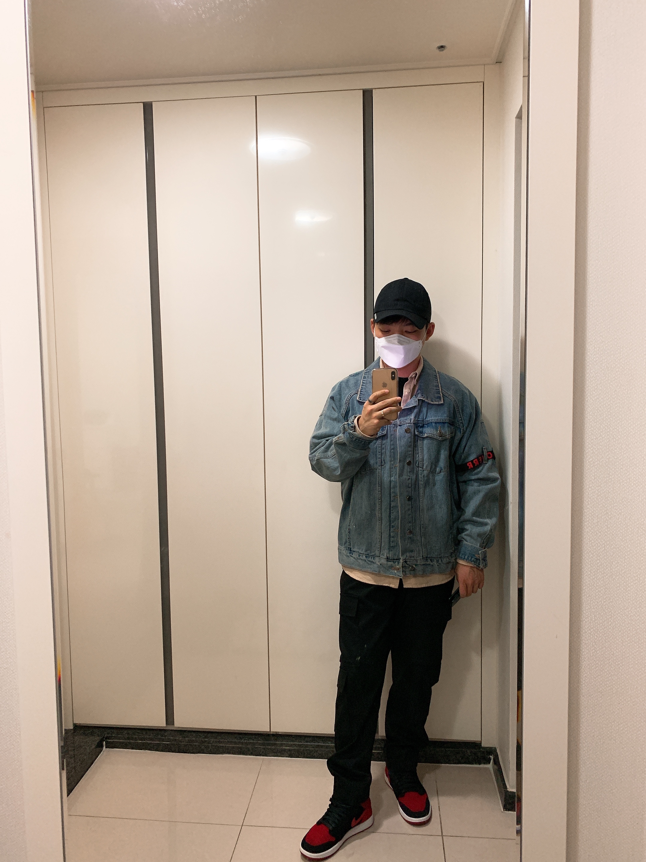 Jordan 1 Retro High Flyknit Bred 착용 스타일