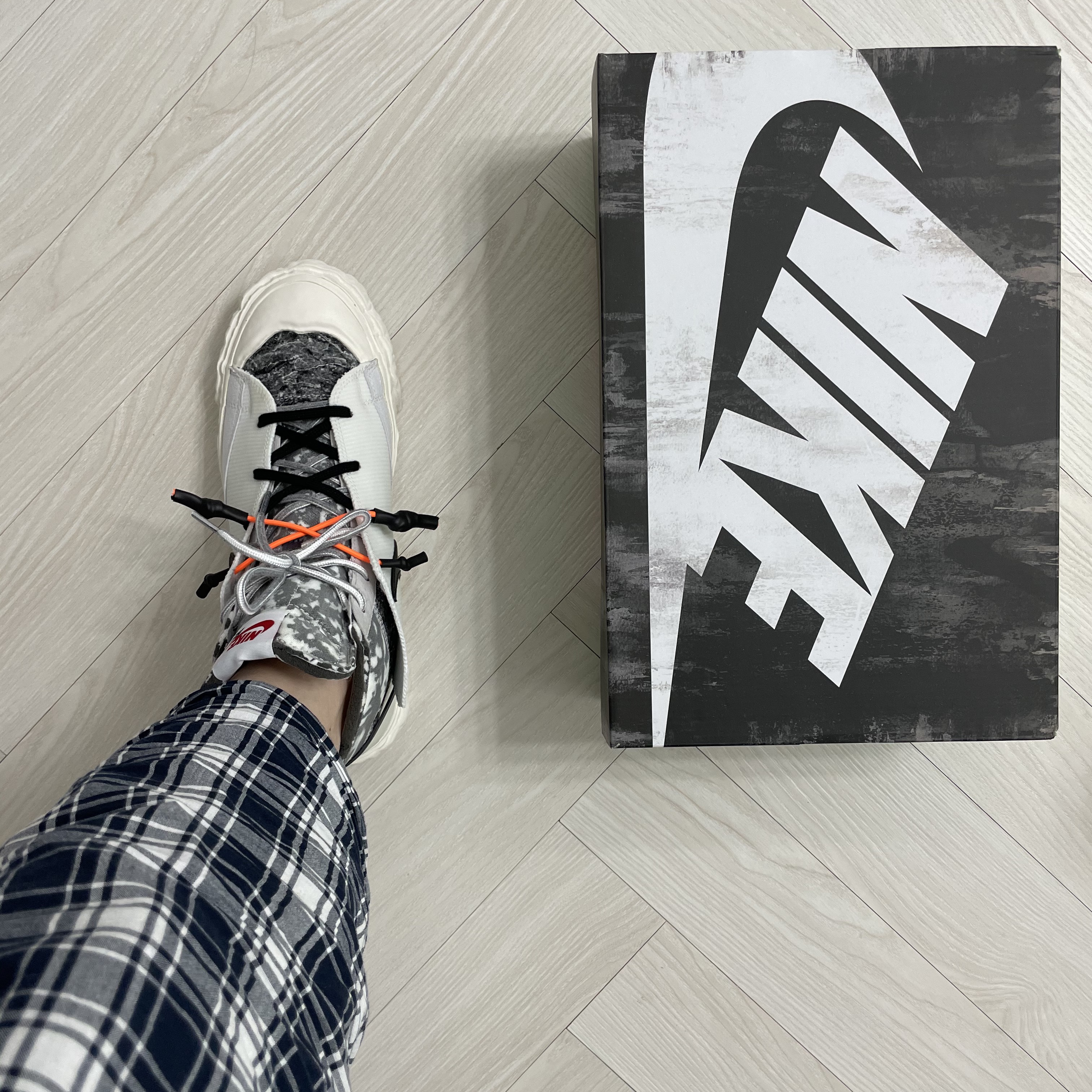 Nike x Readymade Blazer Mid White ์ฐฉ์ฉ ์คํ์ผ