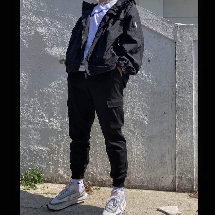Nike x Sacai LDWaffle Summit White 착용 스타일