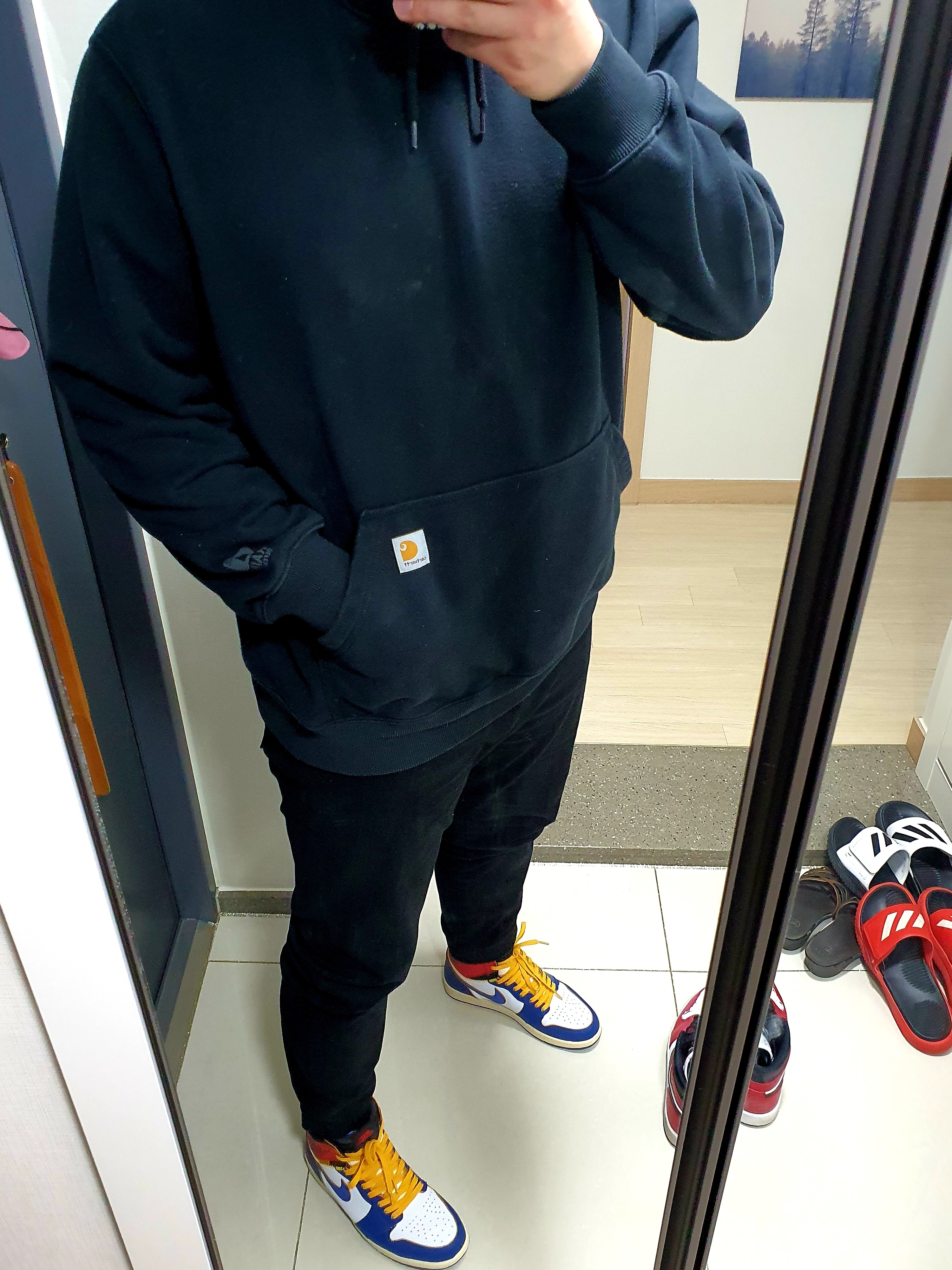 Jordan 1 x Union Retro High Blue Toe 착용 스타일 - 1