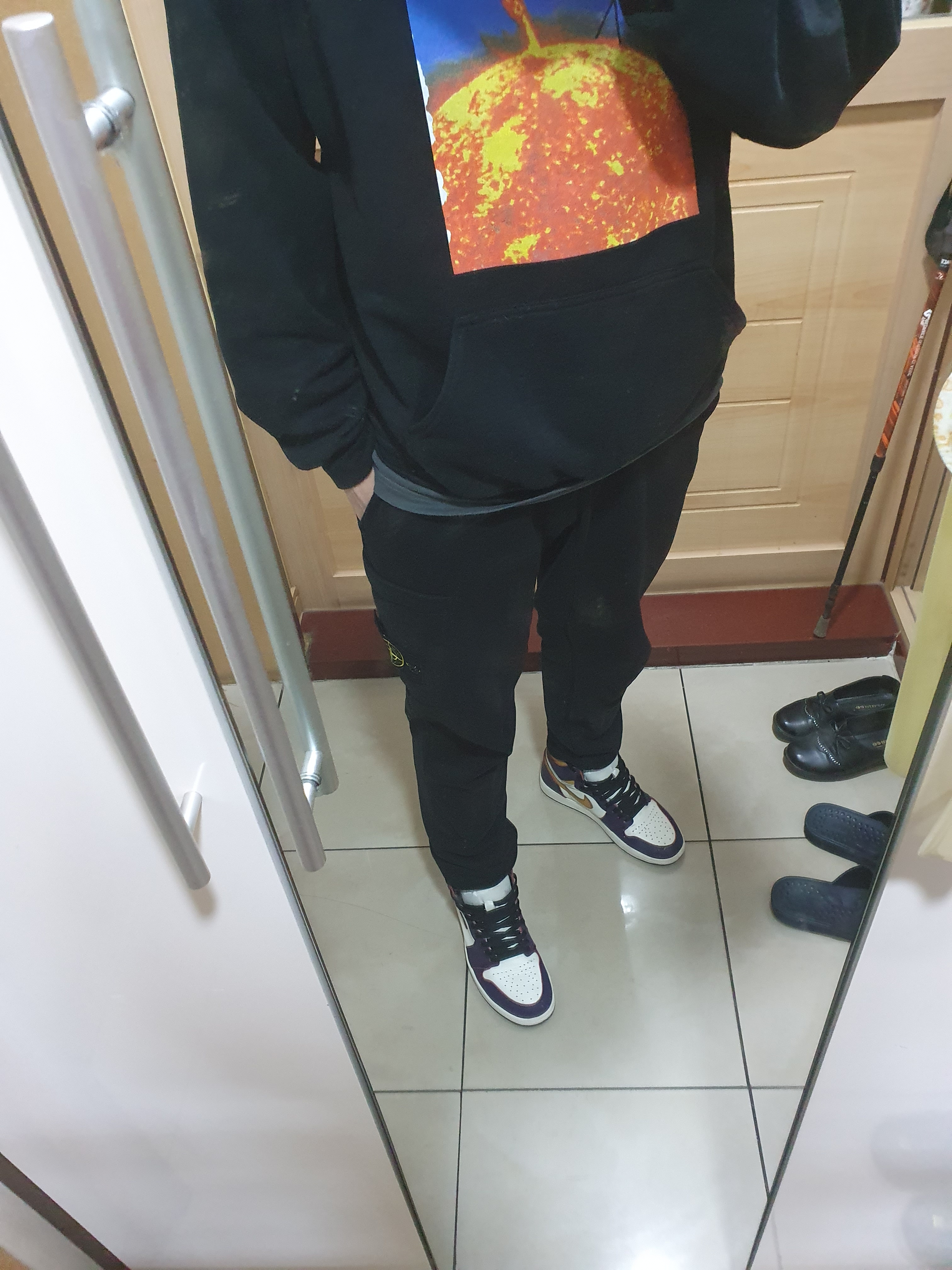 Jordan 1 Retro High OG Defiant SB LA to Chicago 착용 스타일