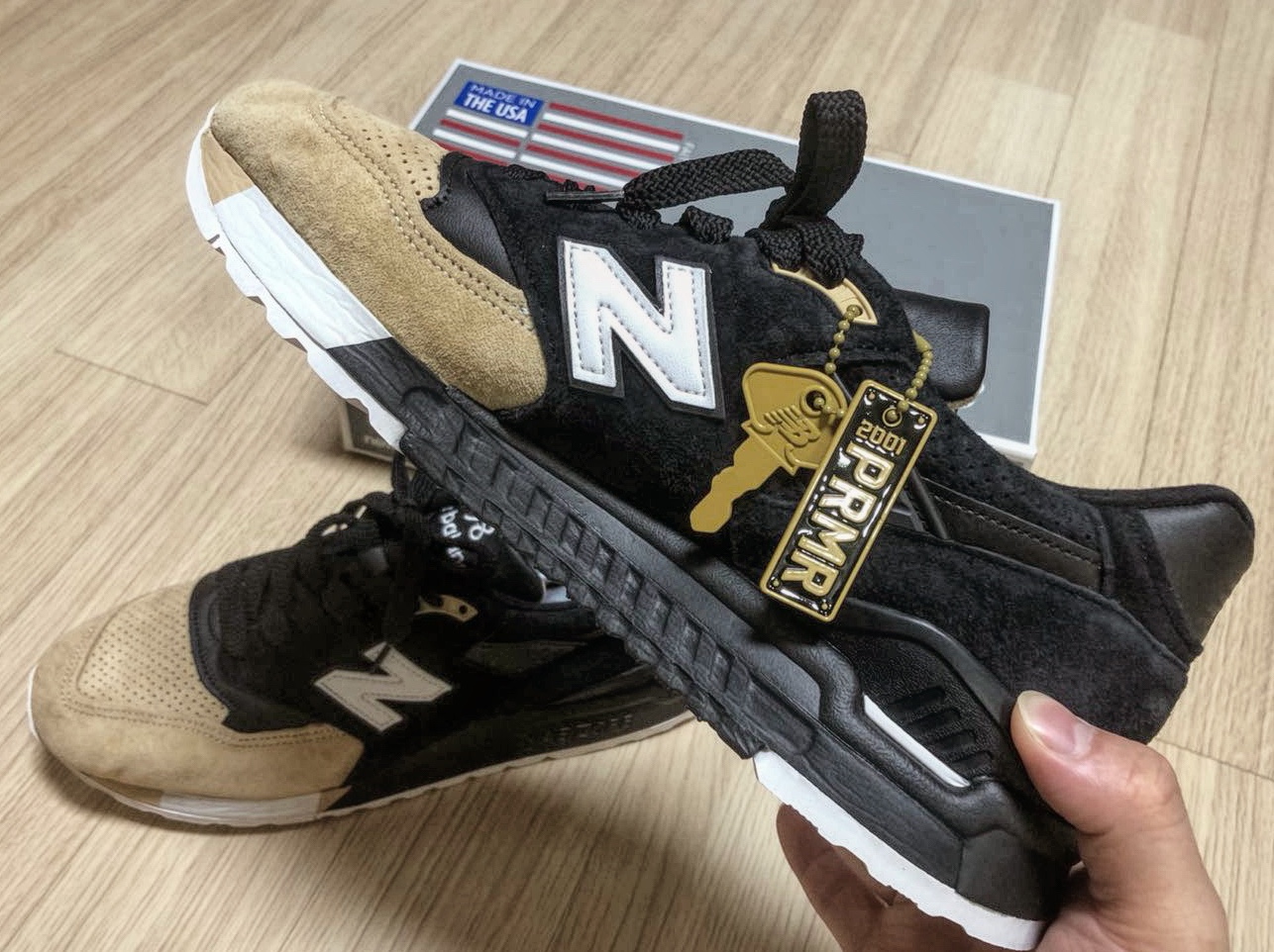 New Balance x Premier 998 Made in USA PRMR 착용 스타일 - 1