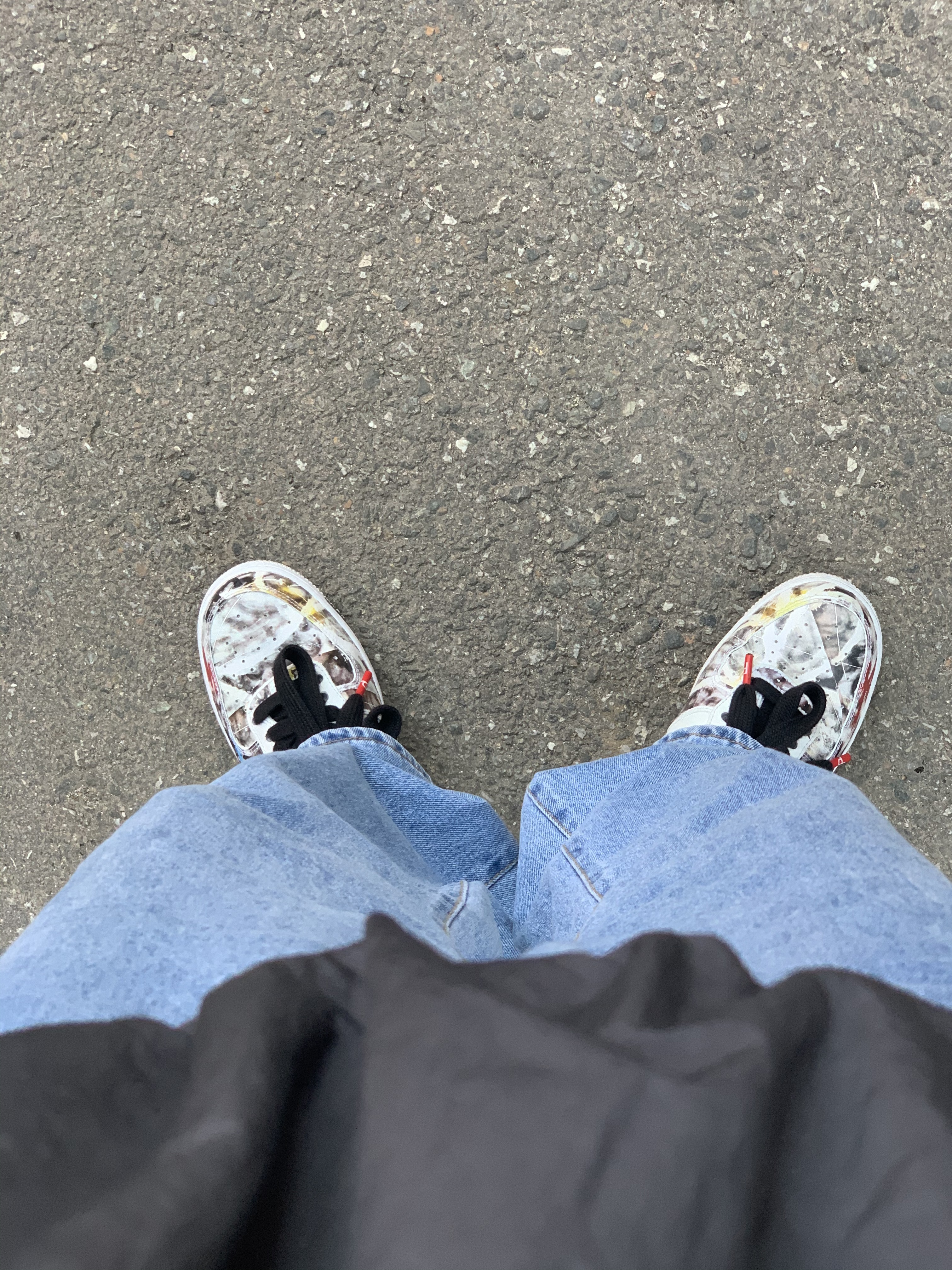 Nike x Stussy Windrunner Jacket Off Noir, Nike x Peaceminusone Air Force 1 Low Para-Noise 2.0 착용 스타일