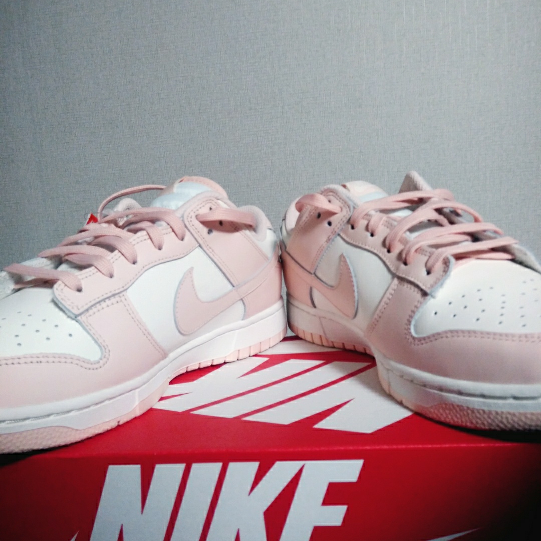 (W) Nike Dunk Low Orange Pearl 착용 스타일 - 4