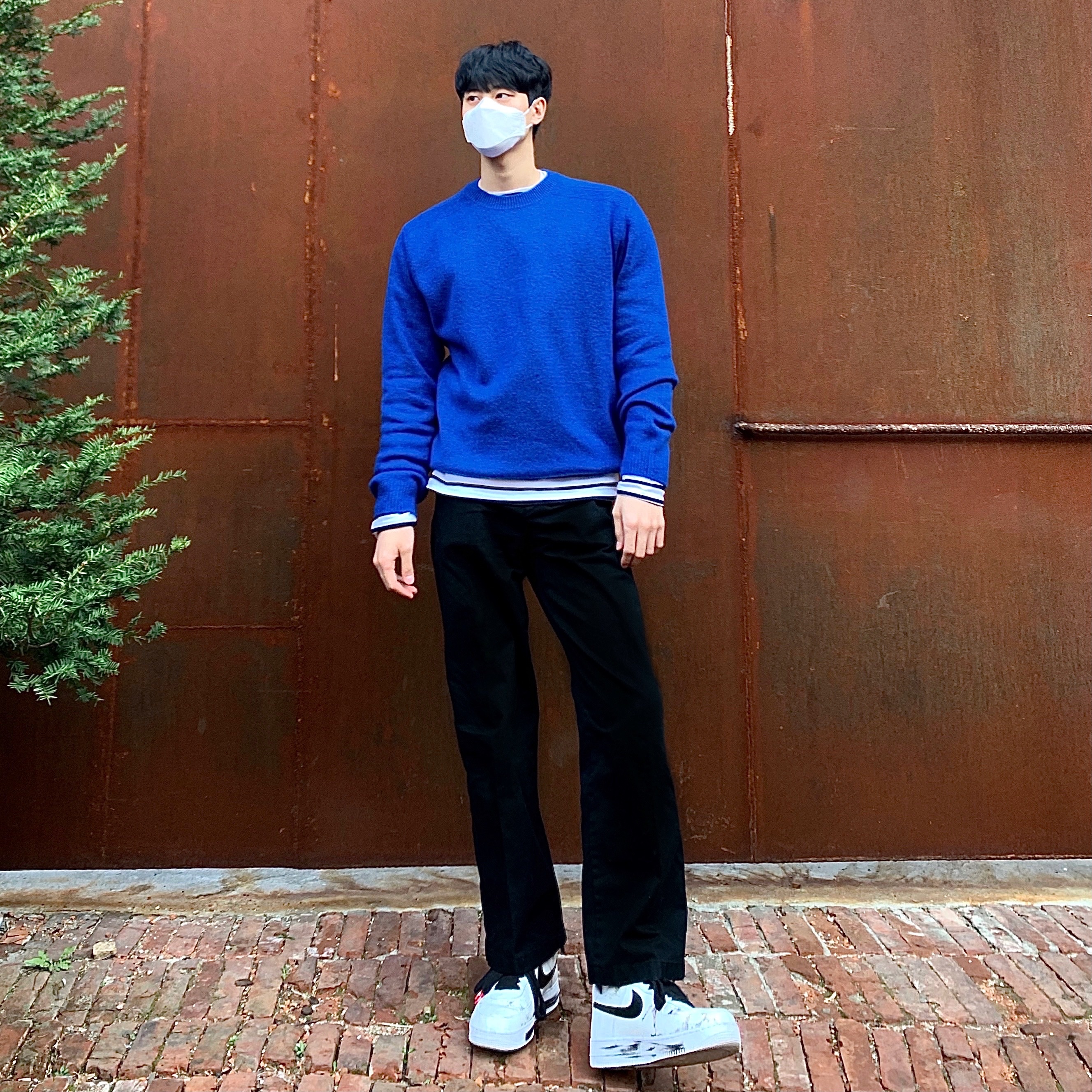 Nike x Peaceminusone Air Force 1 Low Para-Noise 2.0 착용 스타일