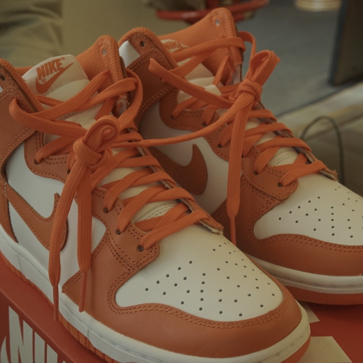 (GS) Nike Dunk High Orange Blaze 착용 스타일 - 3