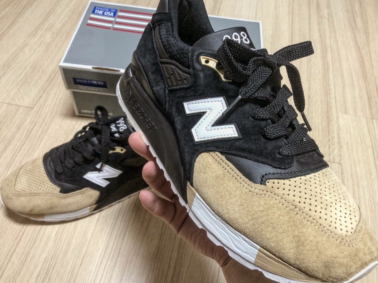 New Balance x Premier 998 Made in USA PRMR 착용 스타일 - 2