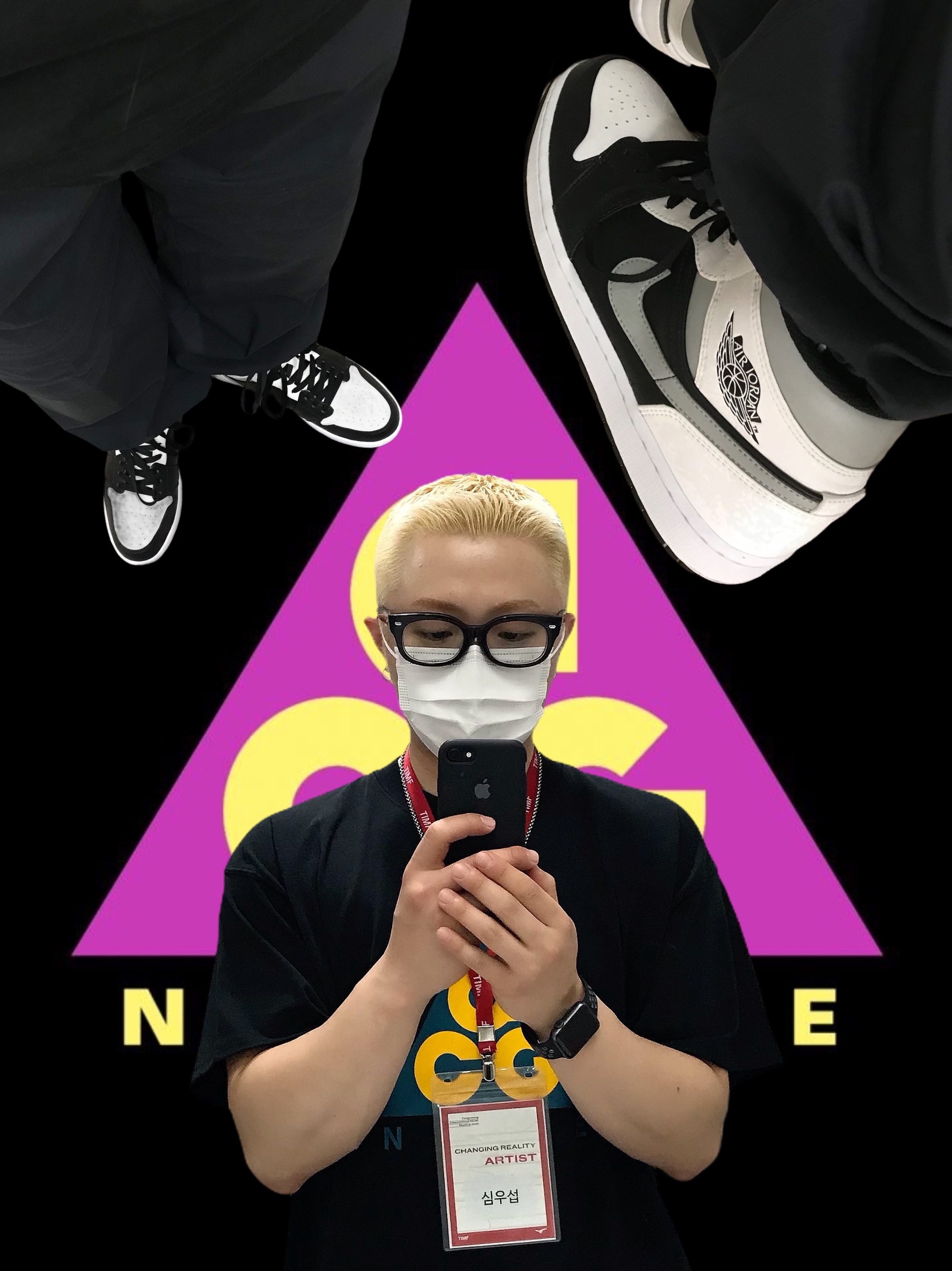 Jordan 1 Mid White Shadow 착용 스타일