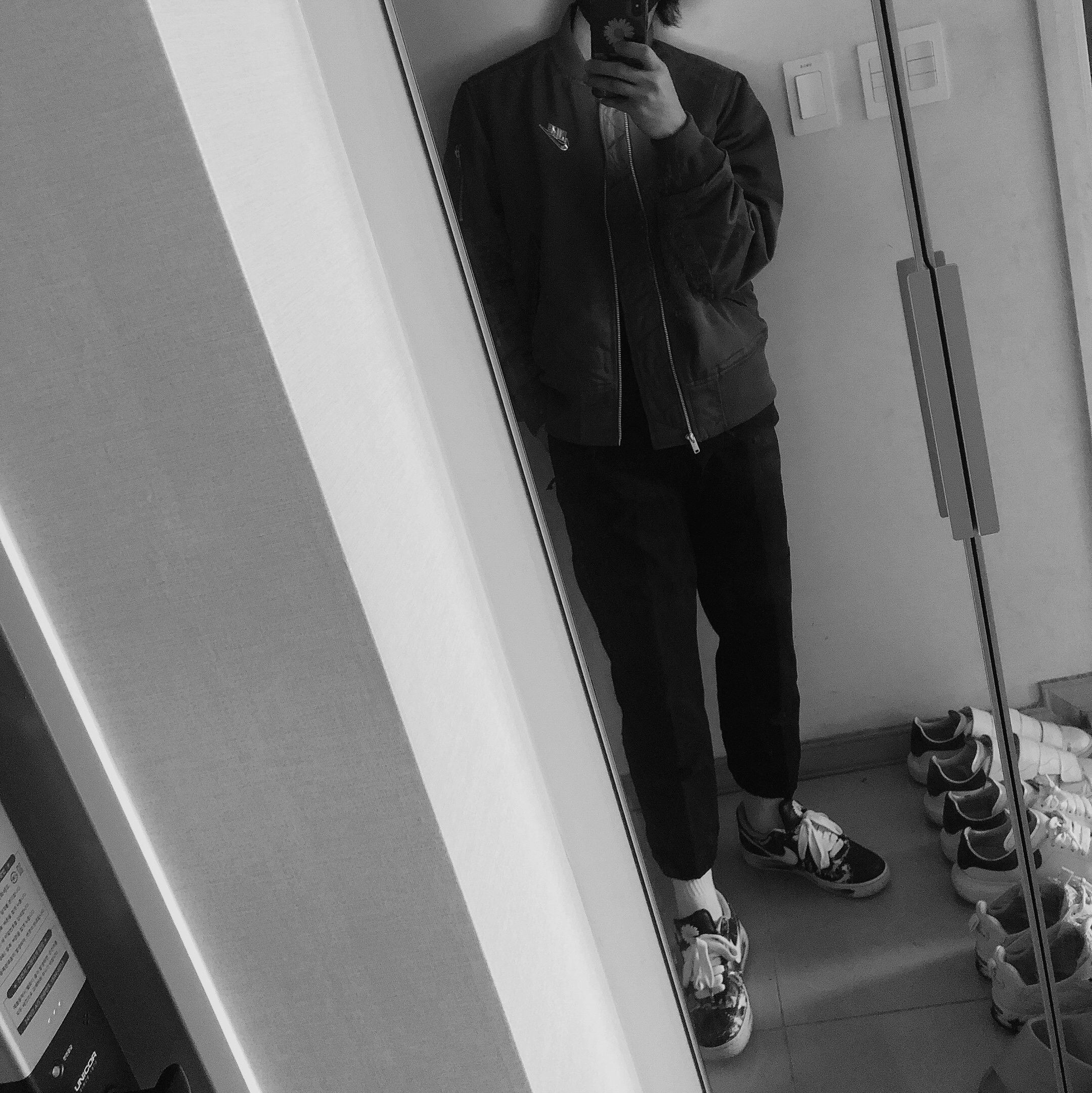 Nike x Peaceminusone Air Force 1 Low Para-Noise 착용 스타일