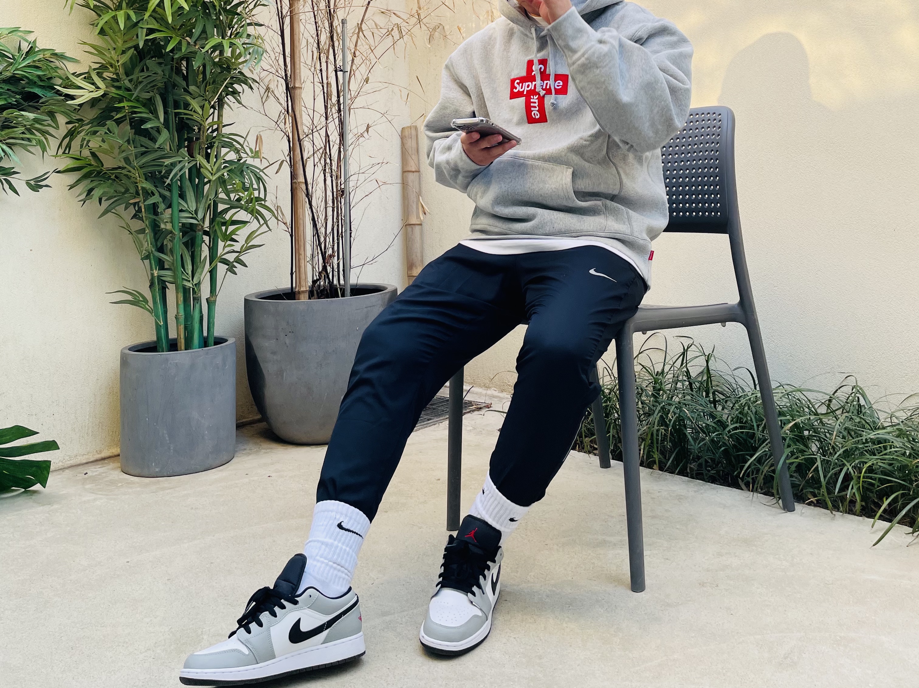 Jordan 1 Low Light Smoke Grey, (GS) Jordan 1 Low Light Smoke Grey 착용 스타일