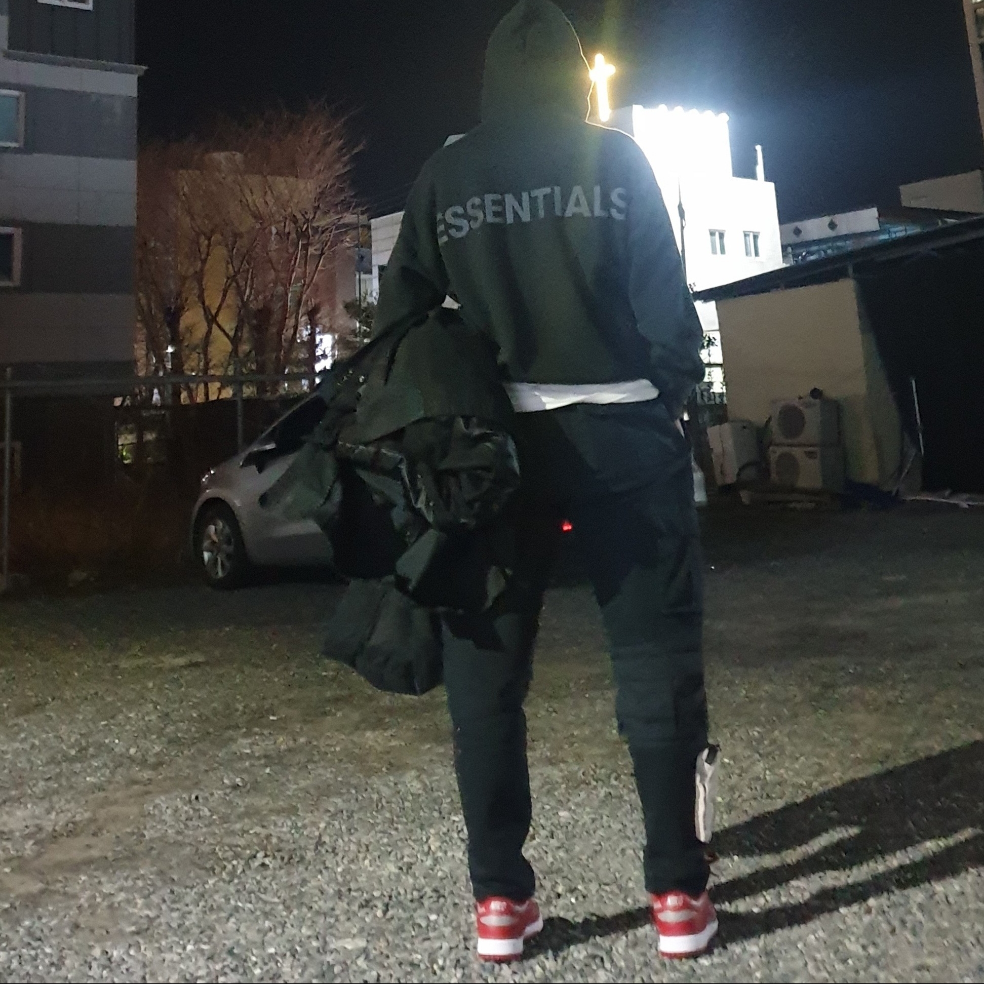 Nike x Travis Scott NRG AG Utility Sweatpants Black 착용 스타일