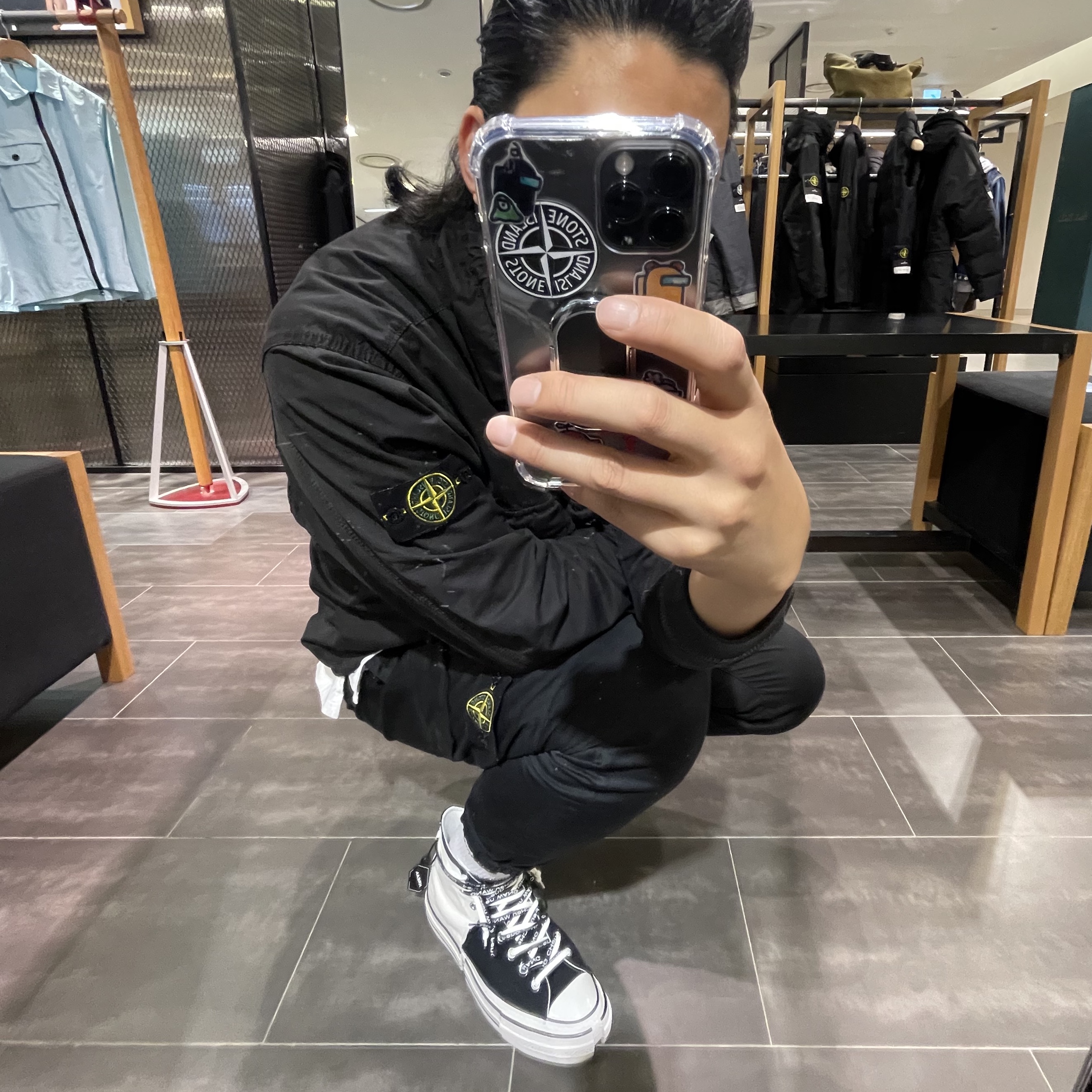 Converse x Feng Chen Wang Chuck 70 2-in-1 Natural Ivory Black 착용 스타일