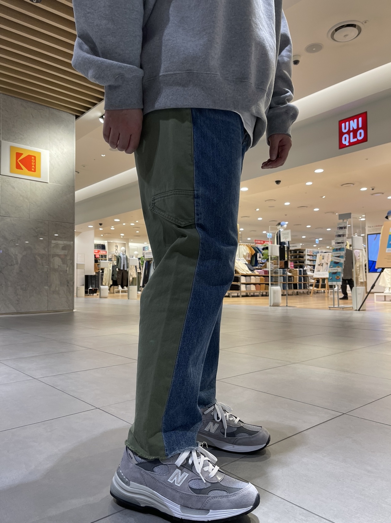 New Balance 992 Made in USA Grey - D Standard 착용 스타일