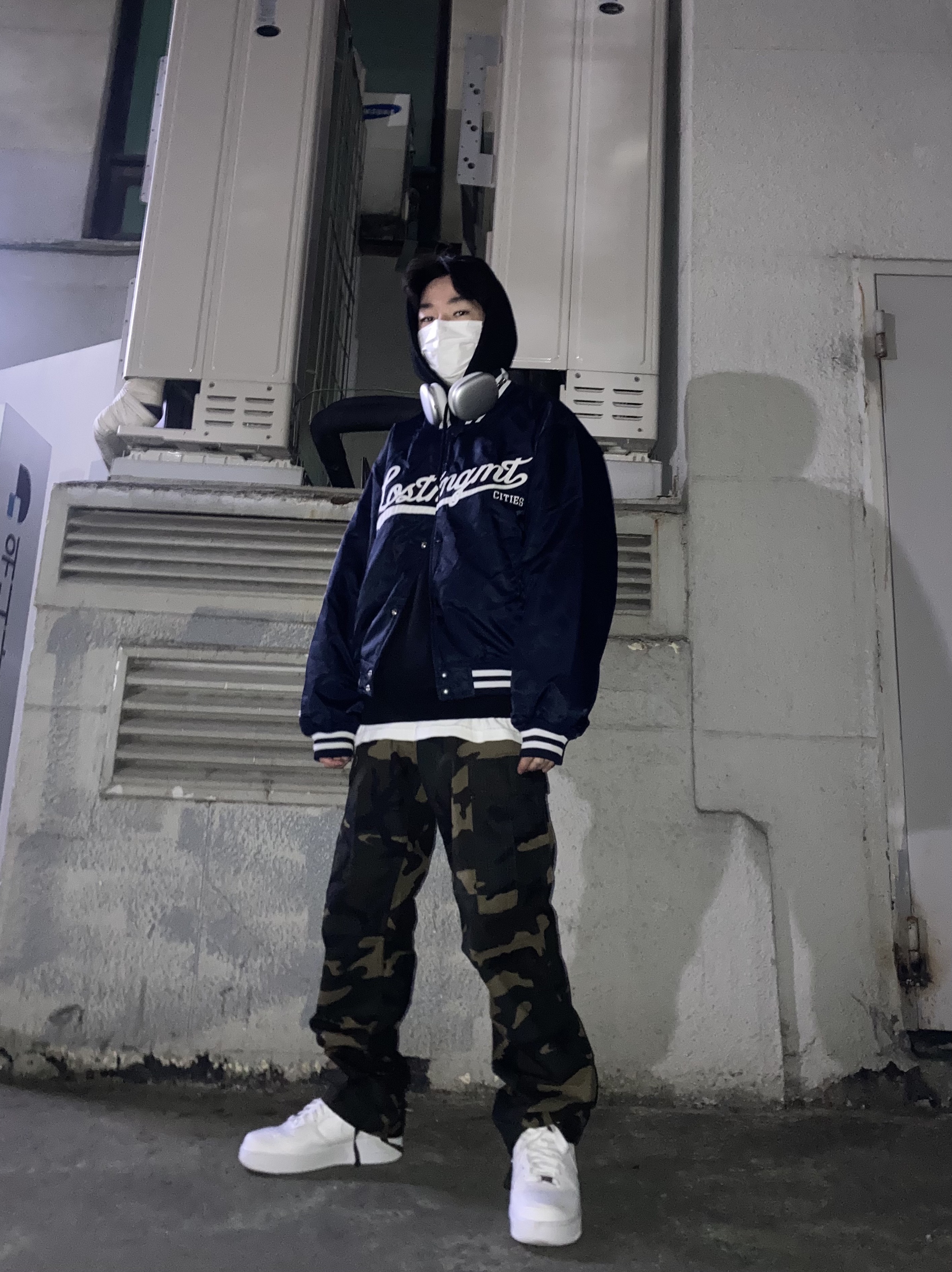 Nike Air Force 1 Mid '07 White 착용 스타일 - 1