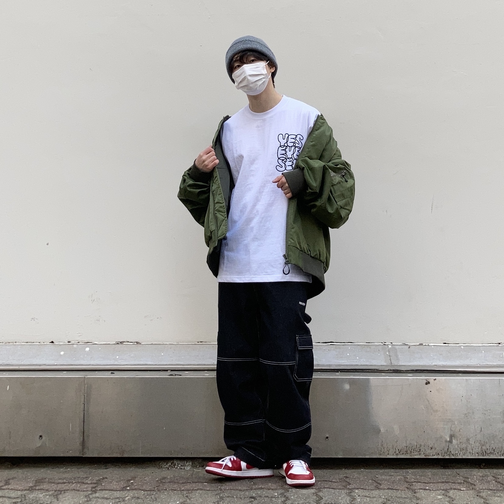 Jordan 1 Low Gym Red White 착용 스타일 - 1
