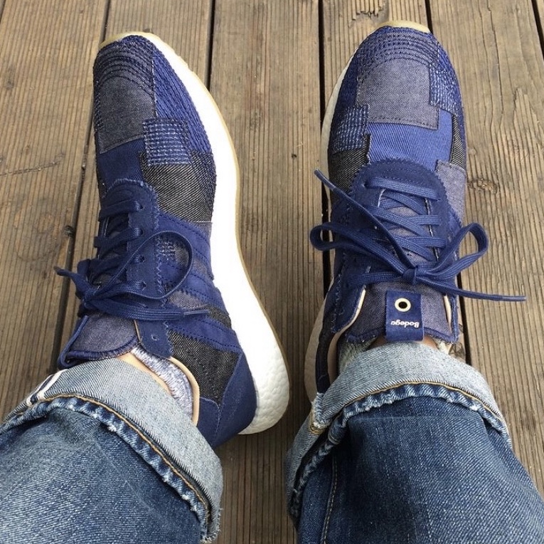 Adidas x END. x Bodega Iniki Runner SE Blue 착용 스타일 - 2