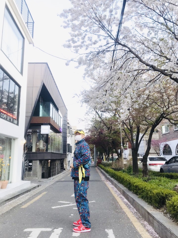 Nike x Off-White Dunk Low University Red 착용 스타일 - 4