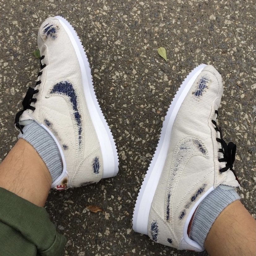 Nike x Stranger Things Classic Cortez Sail Upside Down Pack 착용 스타일 - 2