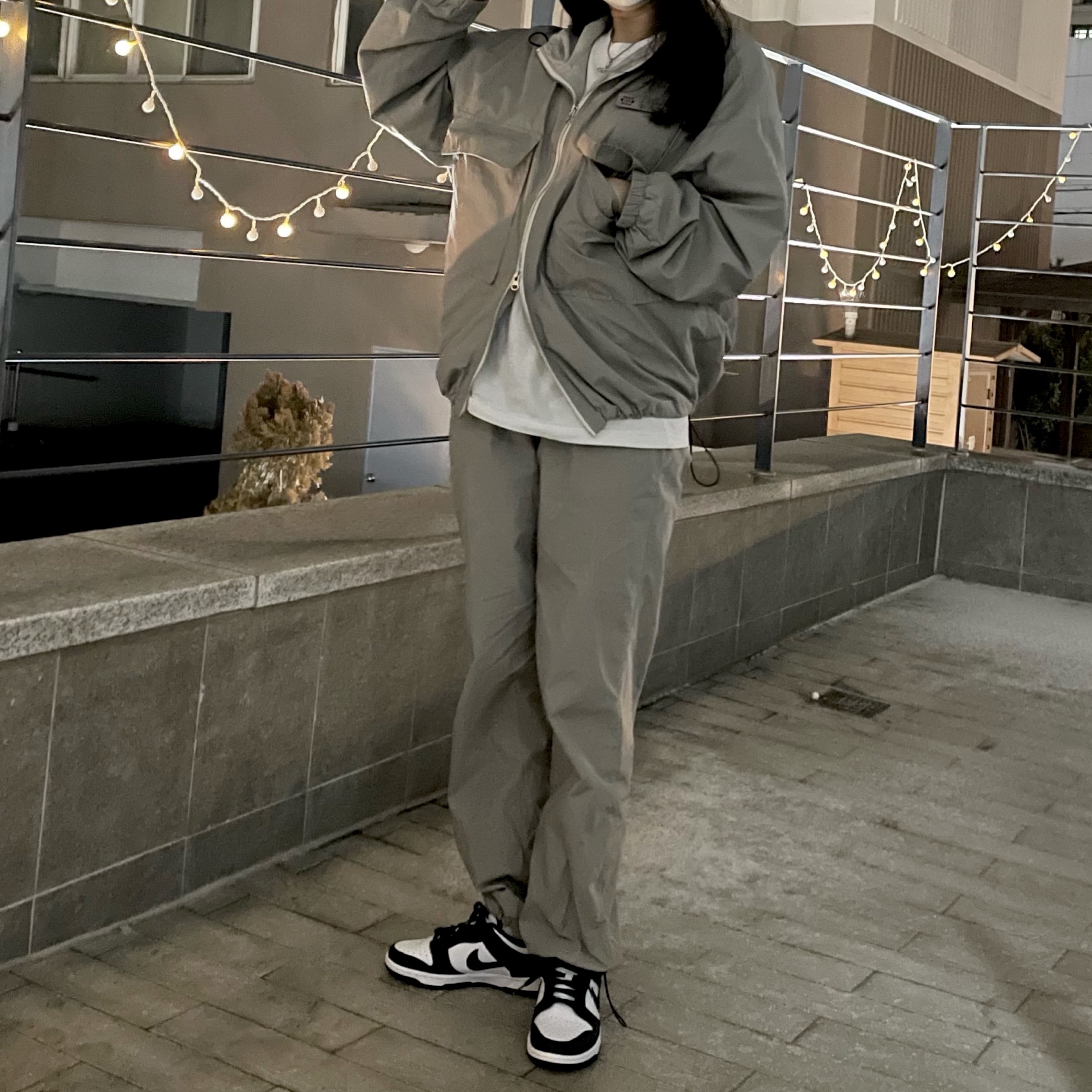 (W) Nike Dunk Low Black 착용 스타일