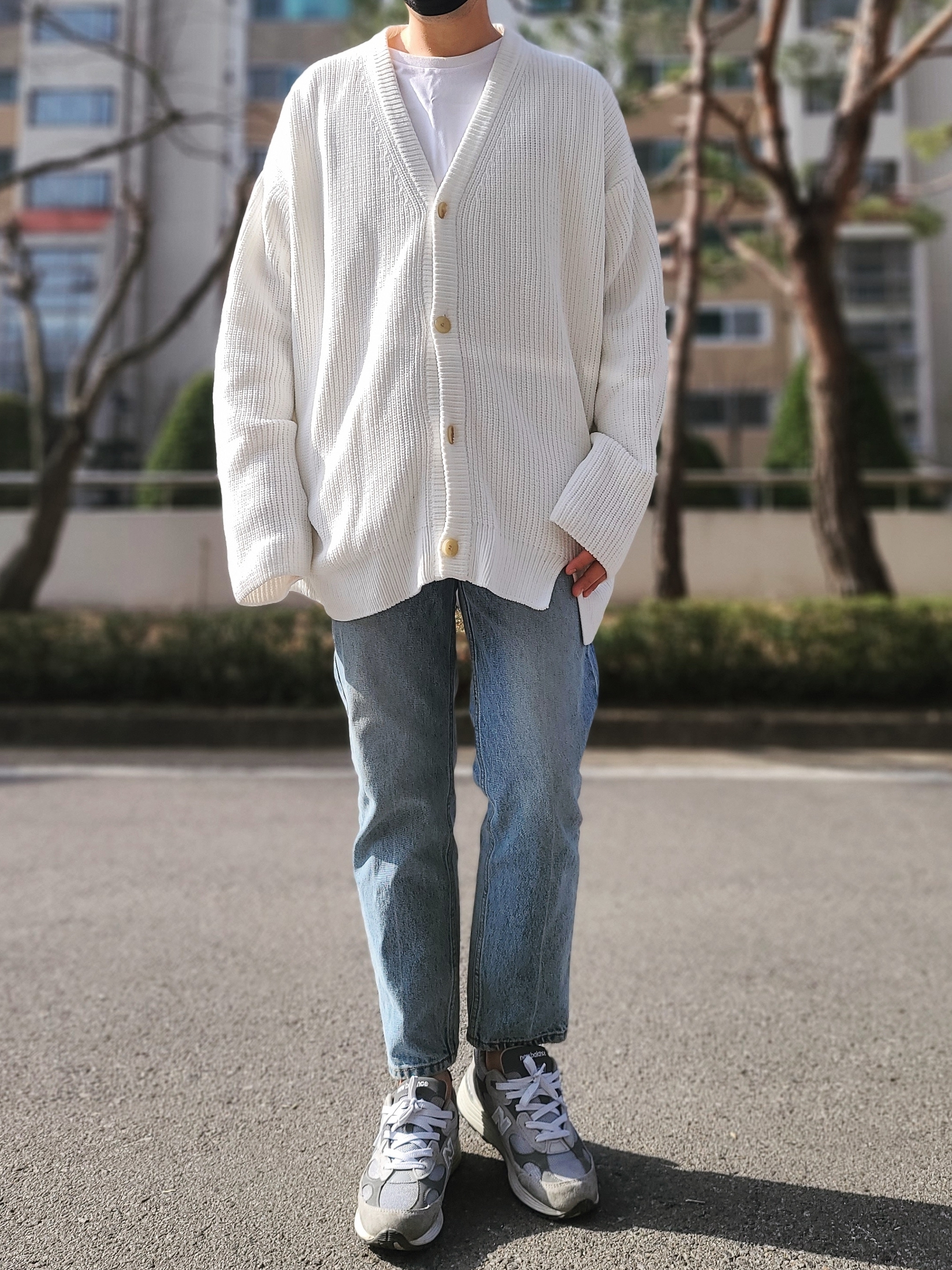 New Balance 992 Made in USA Grey - D Standard 착용 스타일
