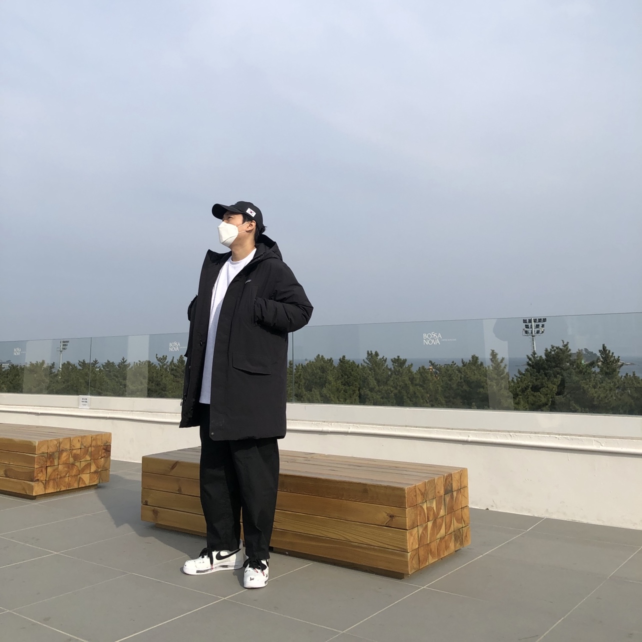 Nike x Peaceminusone Air Force 1 Low Para-Noise 2.0, IAB Studio Long Sleeve Light Gray 착용 스타일 - 1